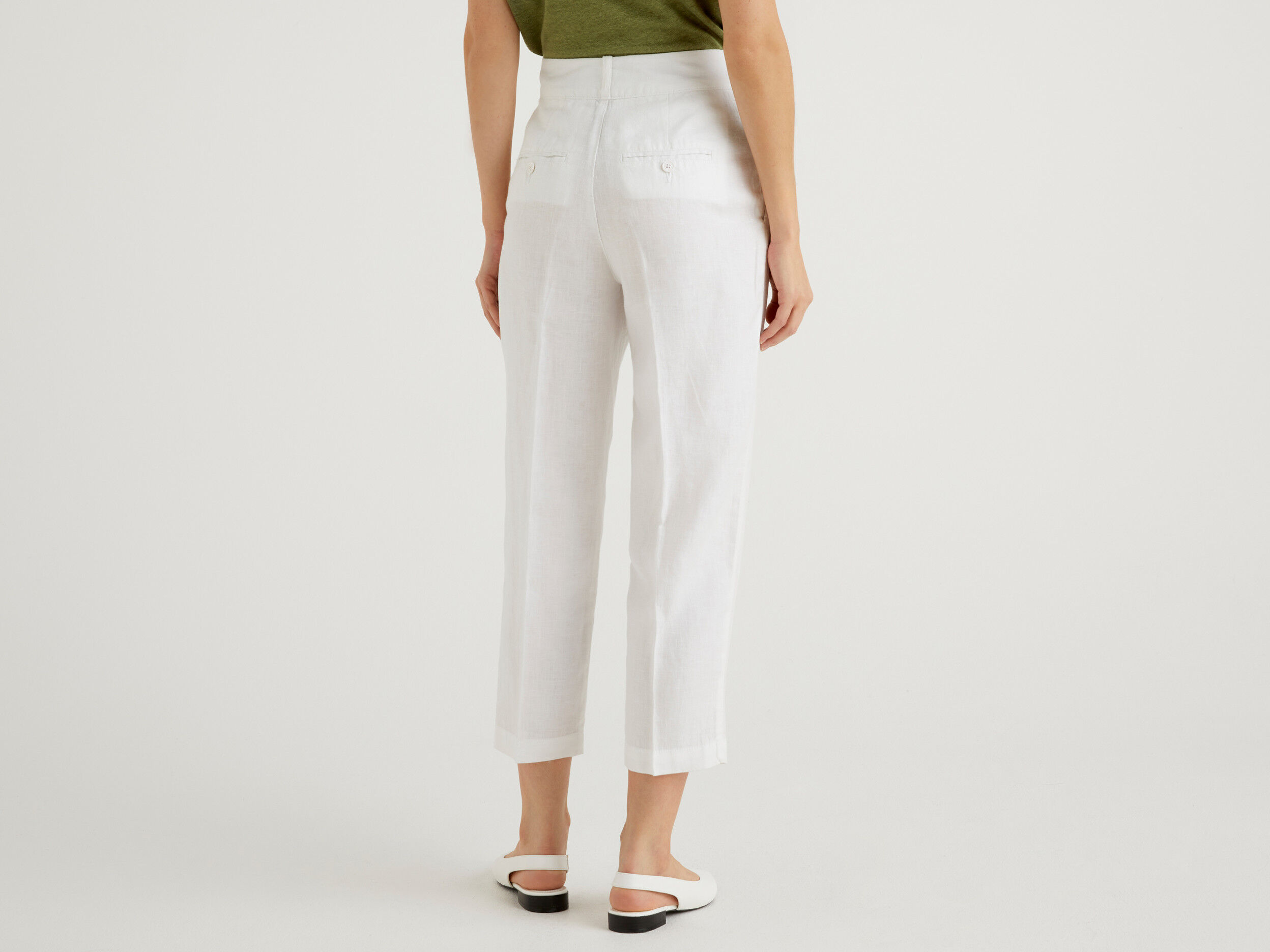 Benetton clearance pantaloni lino