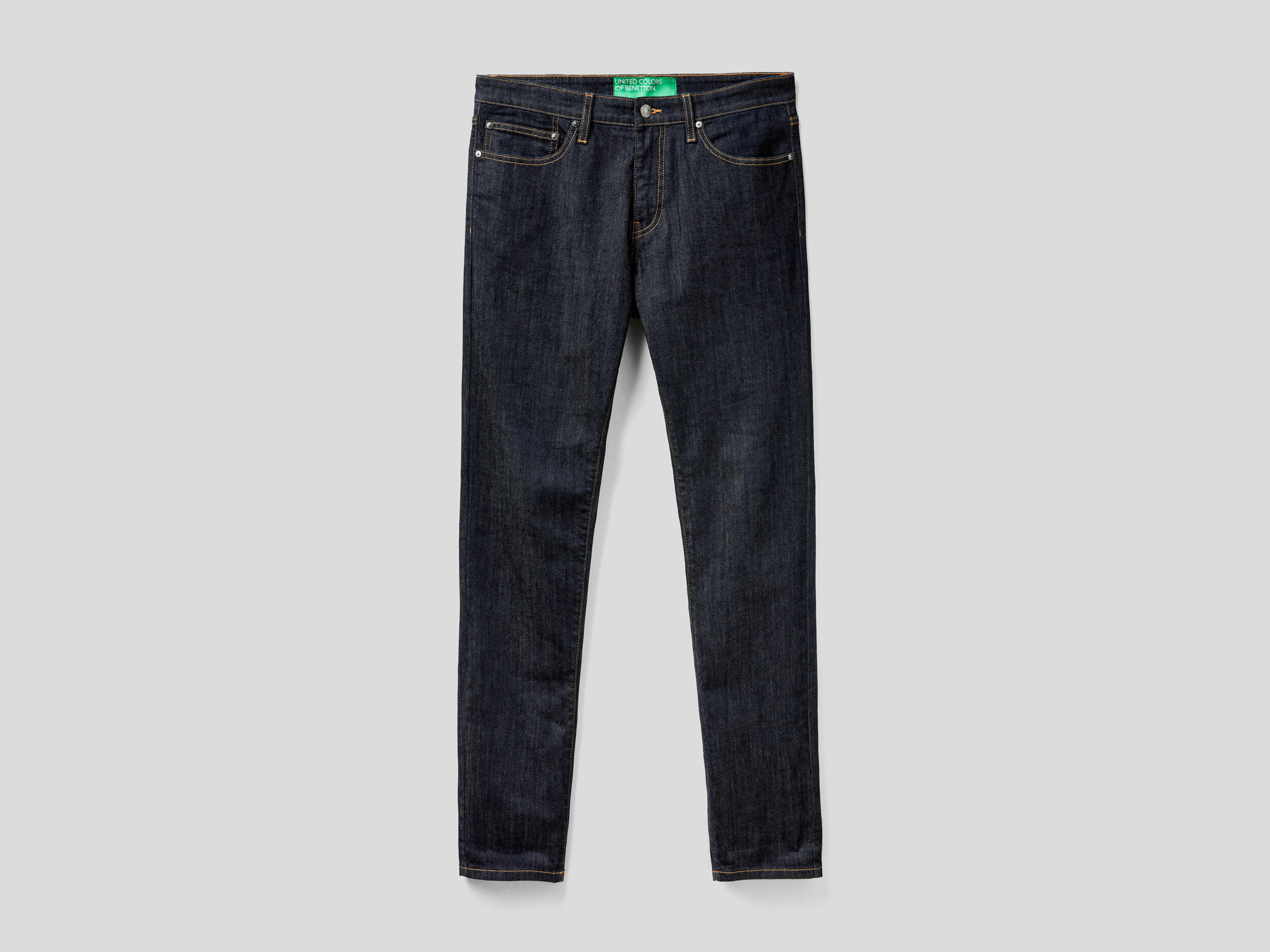 Five pocket jeans in stretch cotton Dark Blue Benetton
