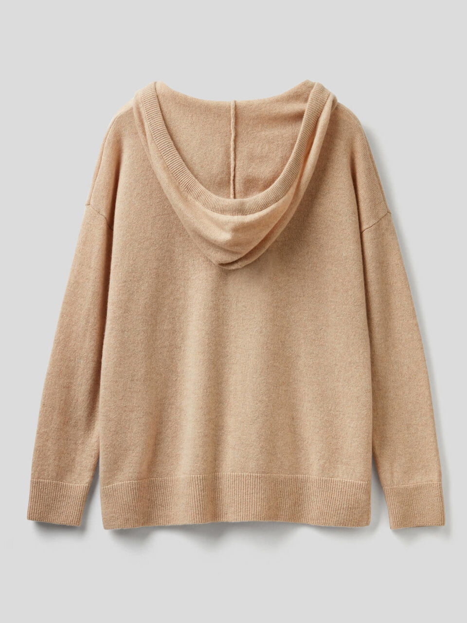Pure cashmere sweater with hood image number 2