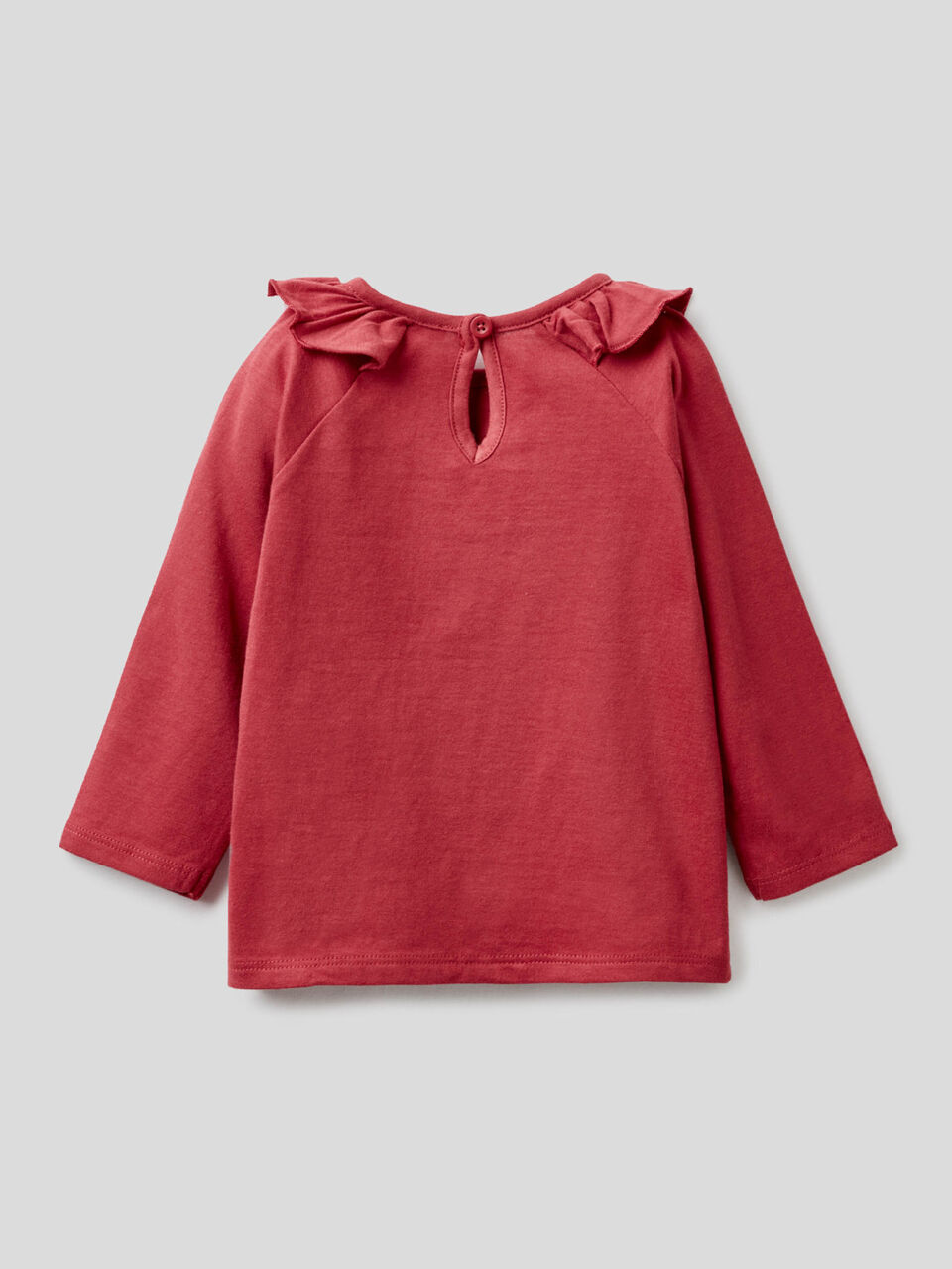 T-shirt with in organic cotton with ruffles image number 2