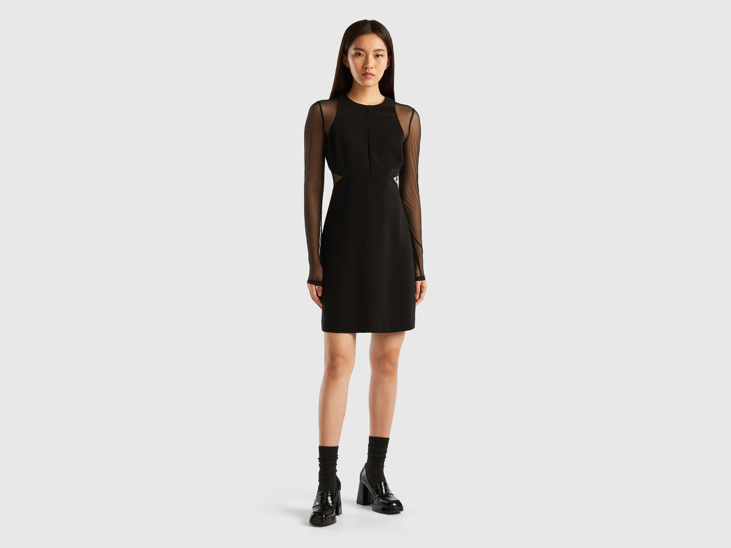 Vestito nero outlet benetton