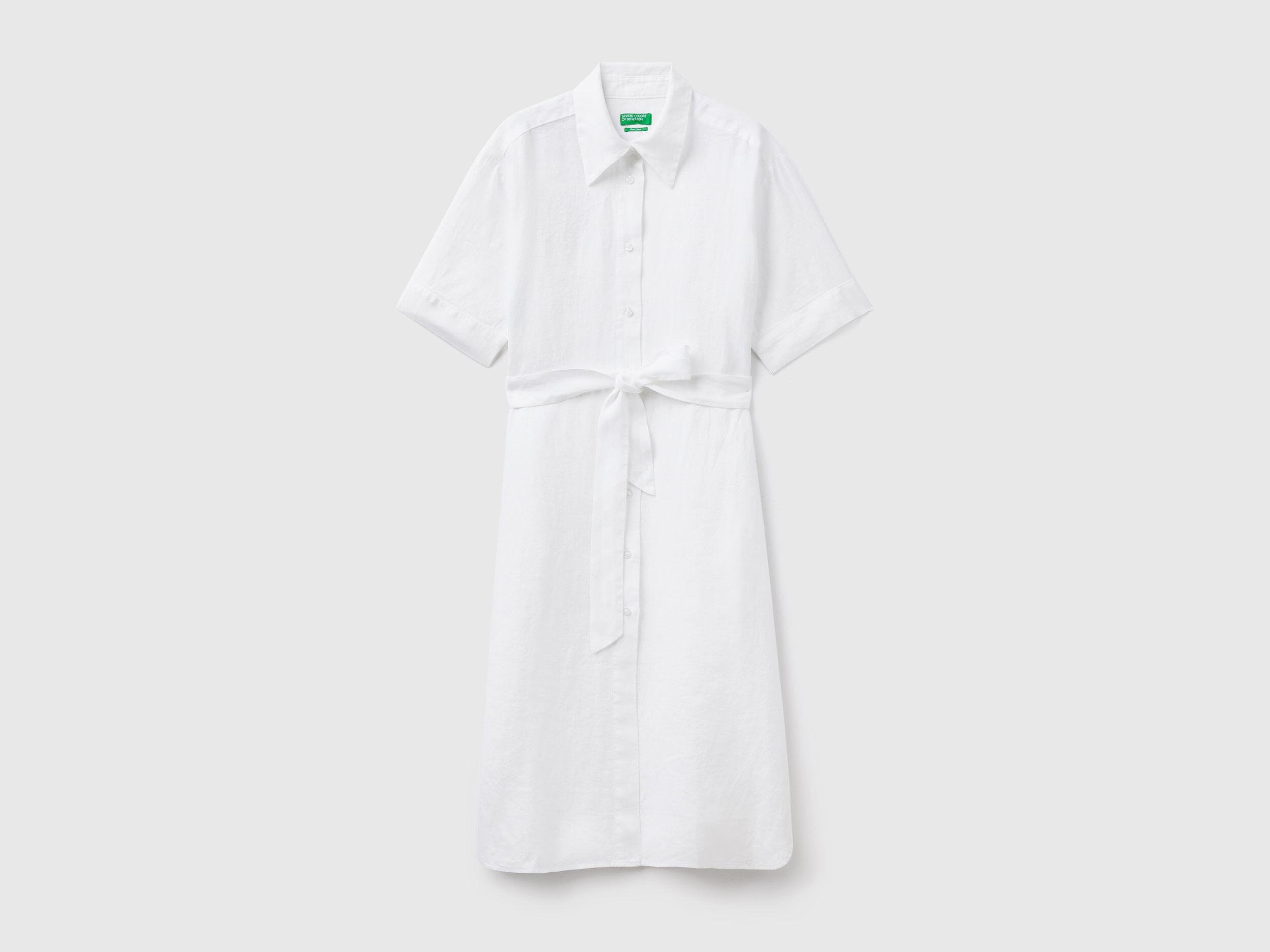 Midi shirt dress white online