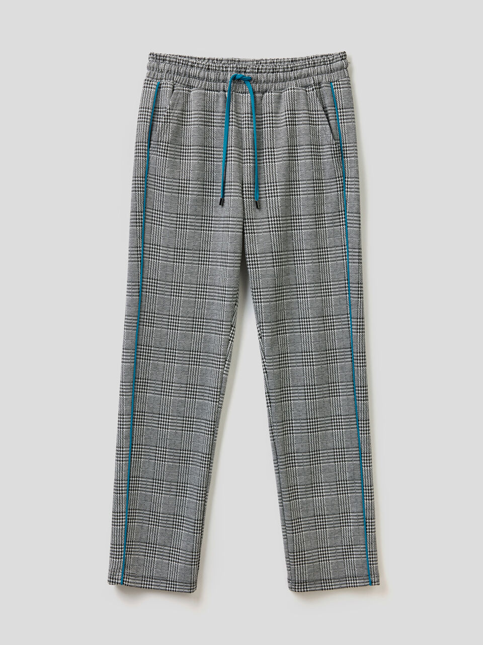 Pantalón de felpa de cuadros image number 1