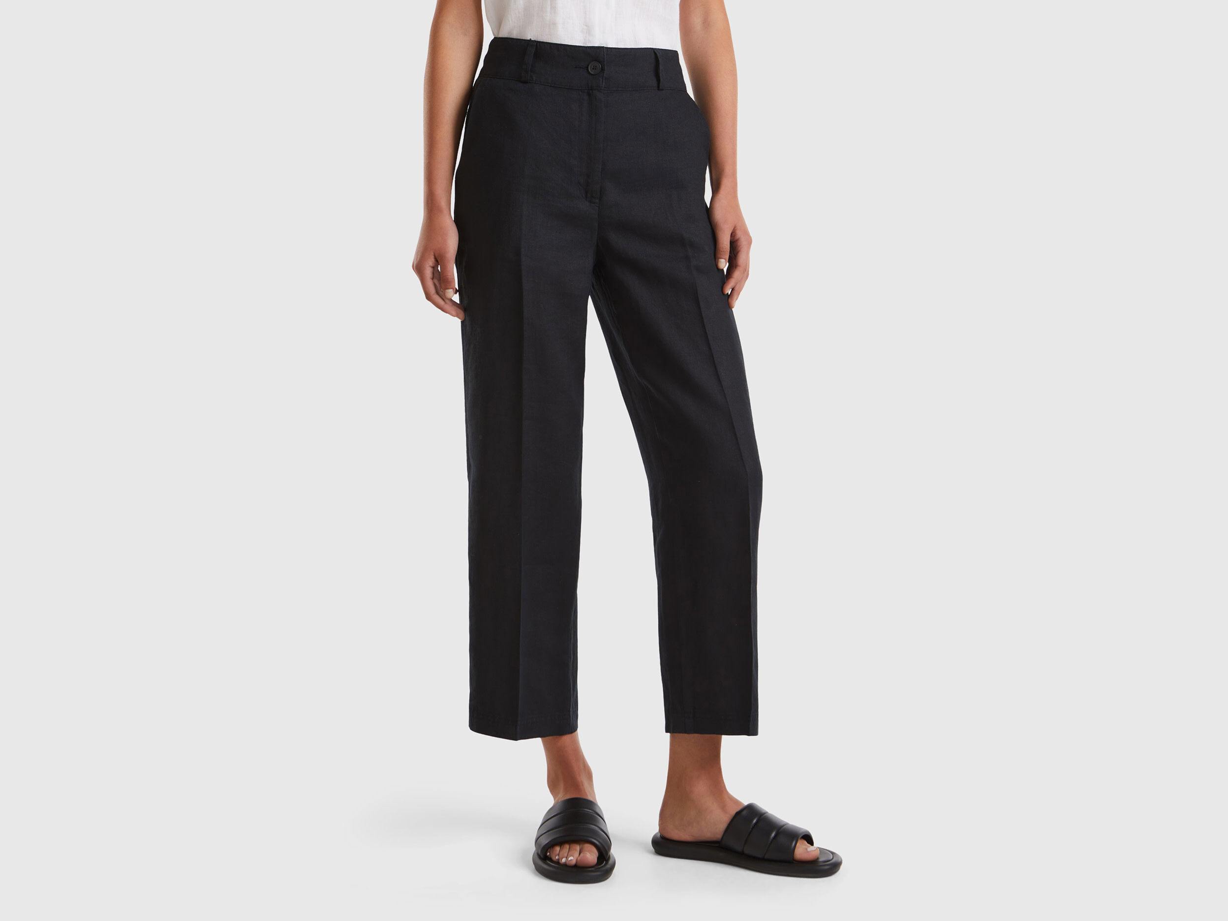 Benetton linen pants top