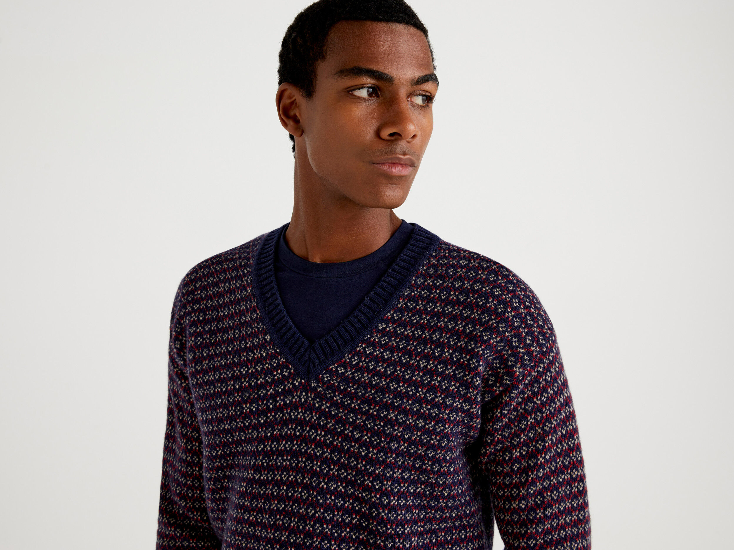 Wool blend sale pullover