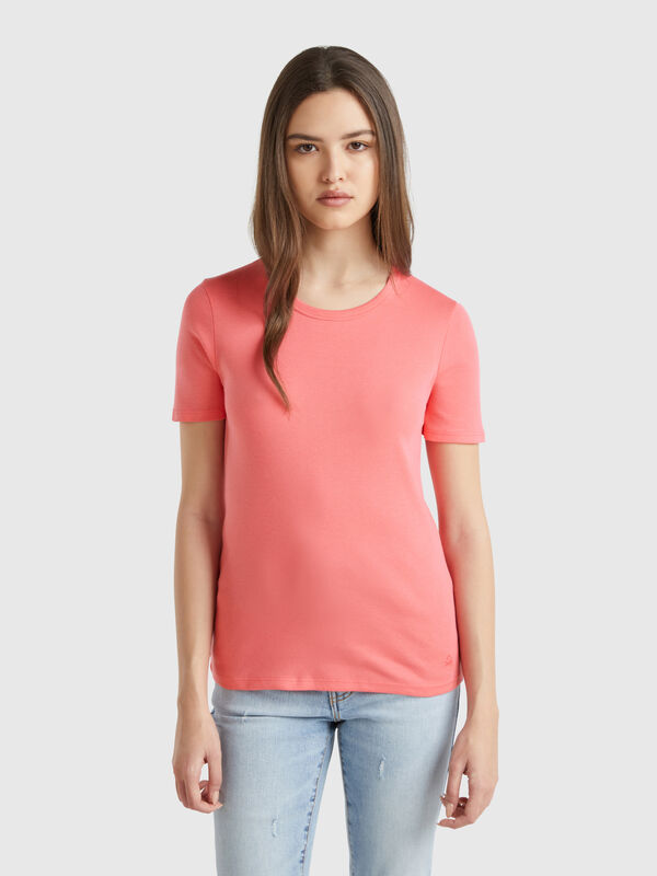 Camiseta de algodón de fibra larga Mujer