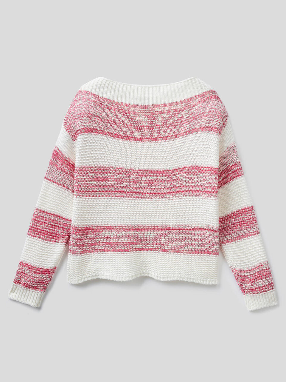 Striped sweater with sequins image number null