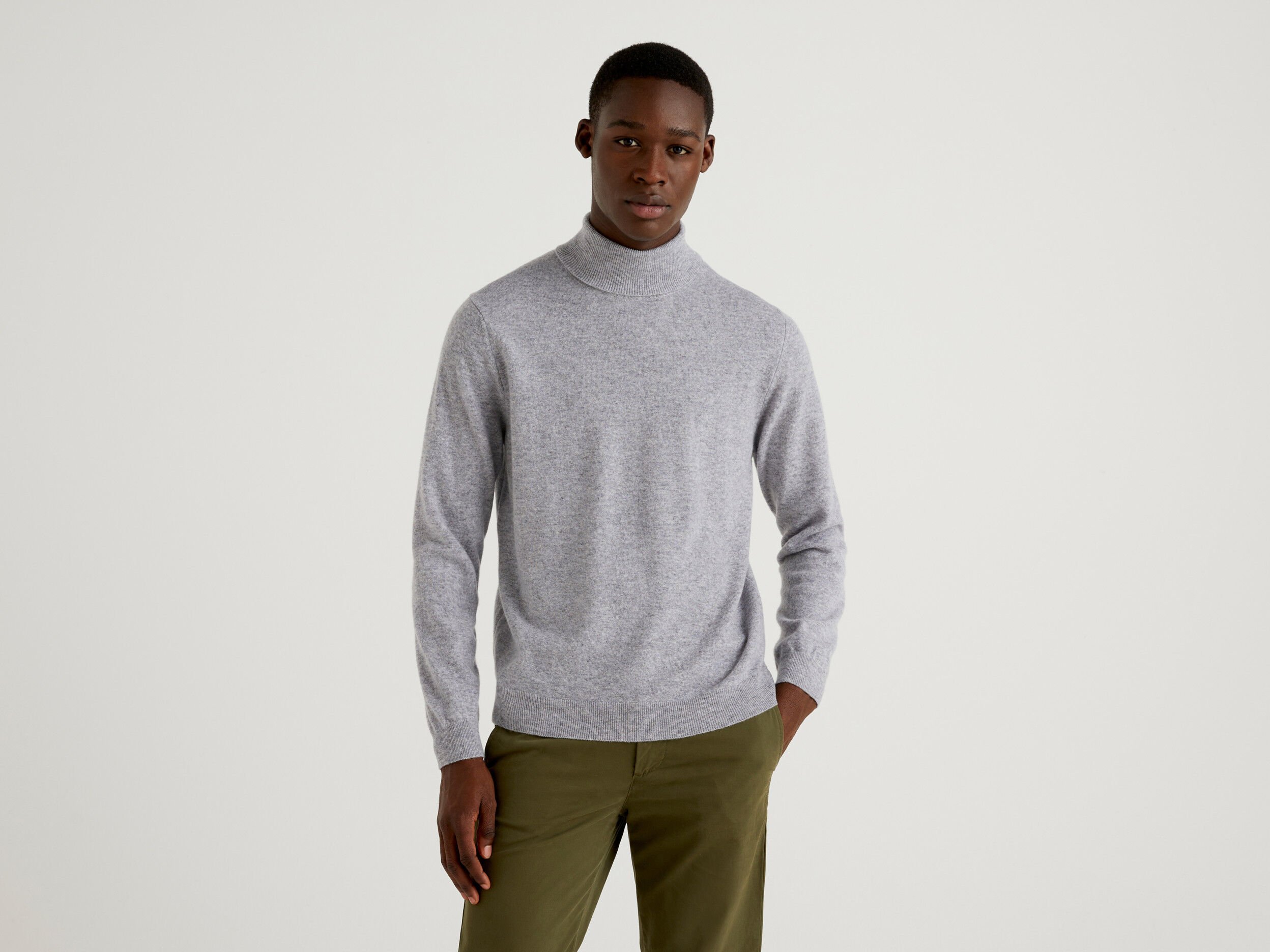 Mens sale turtleneck grey