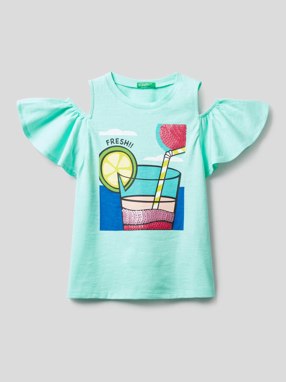 Camiseta con detalles de lentejuelas image number 1