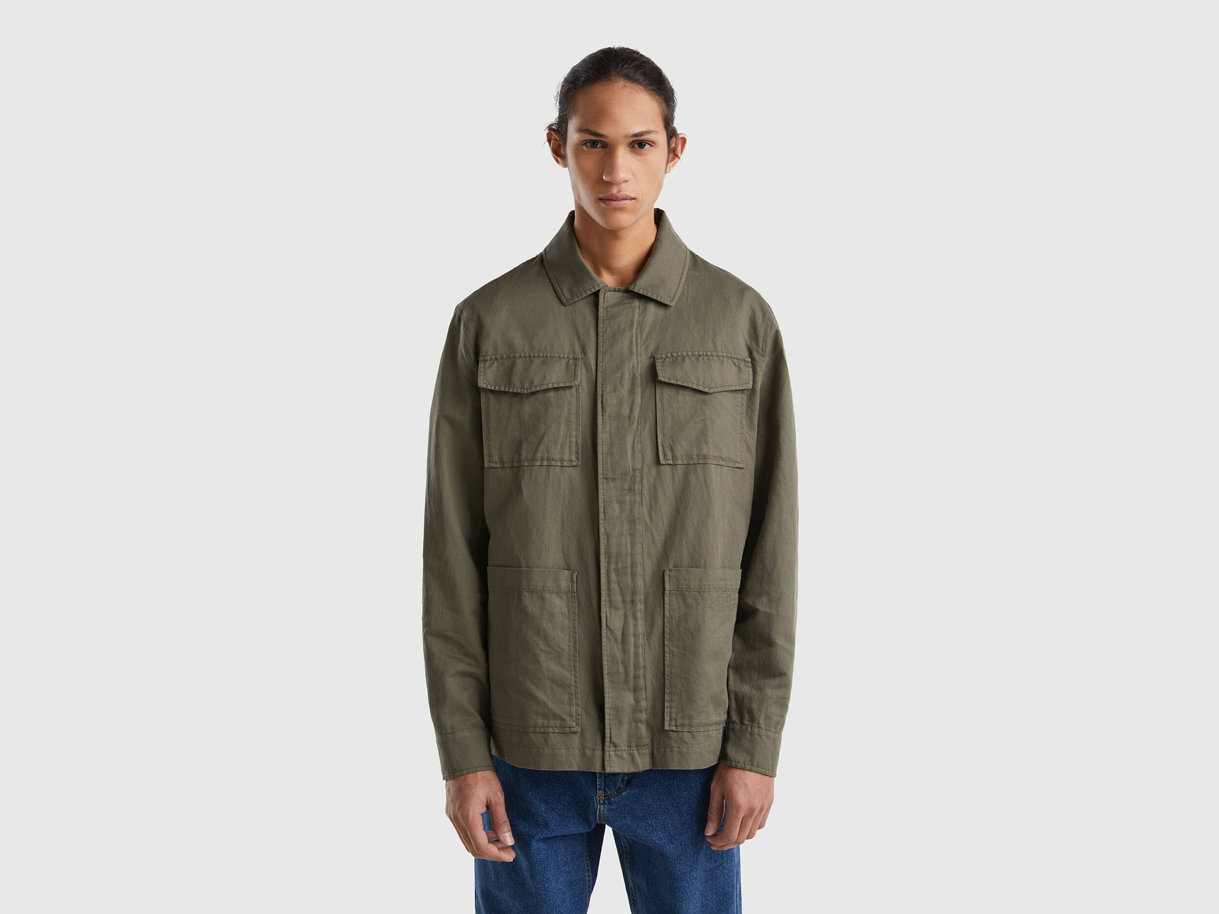 Mens linen hotsell field jacket