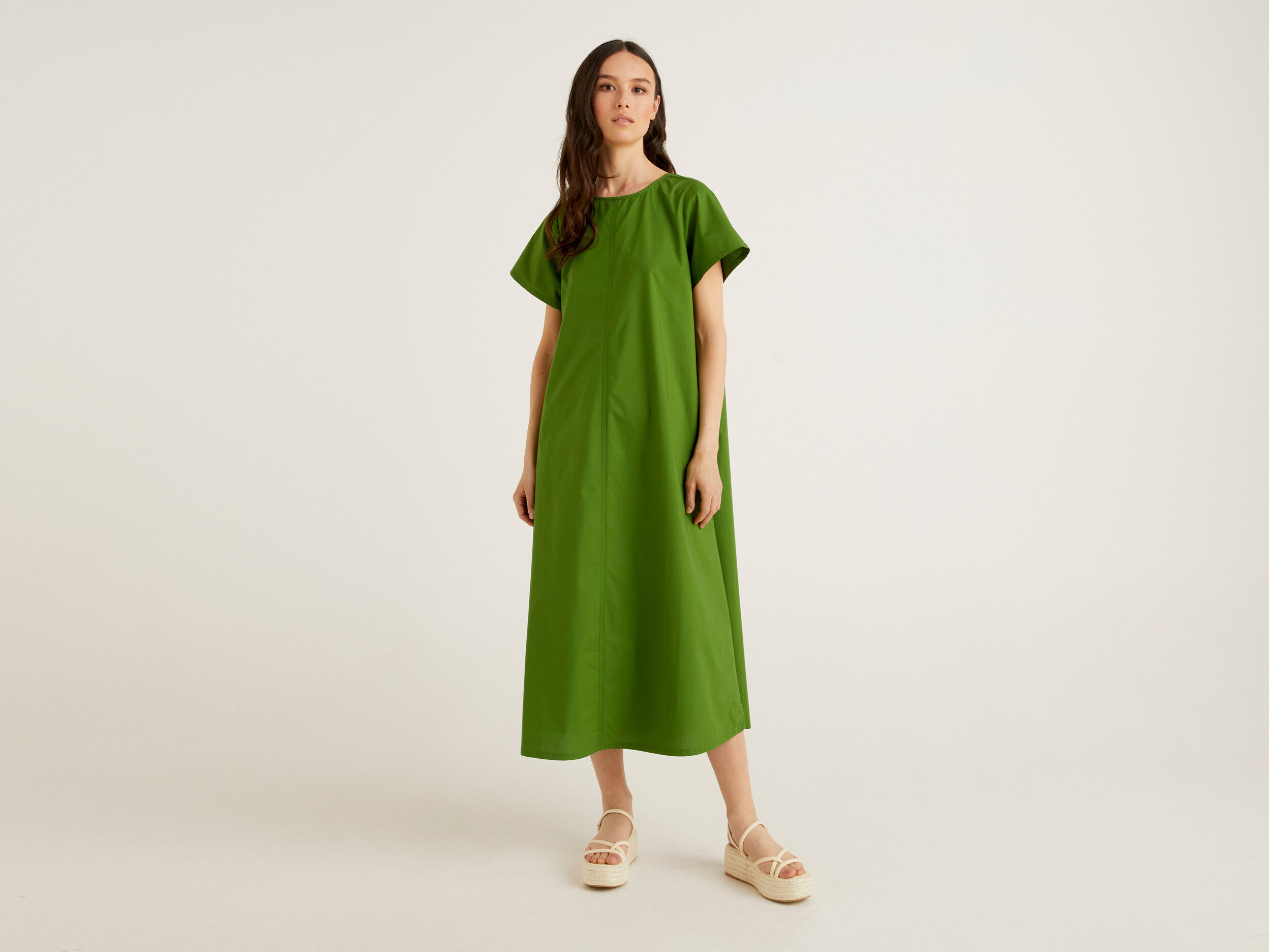 Vestido largo best sale evase