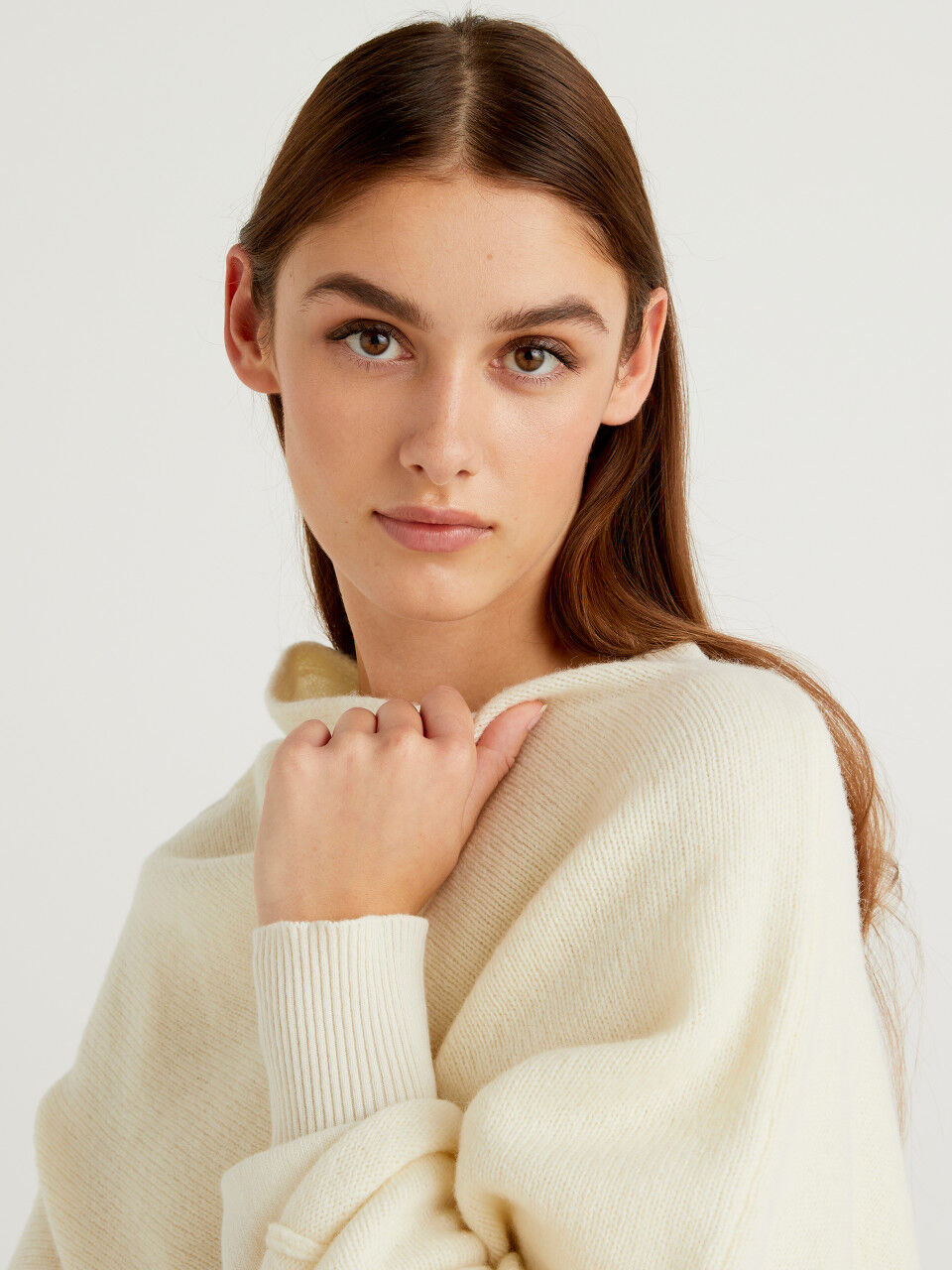 Capa de pura lana tricot Shetland