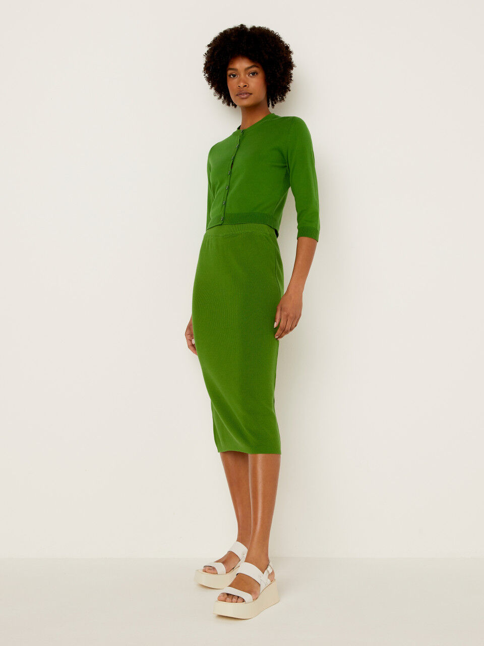 Midi and Pencil Skirt New Collection 2024 Benetton