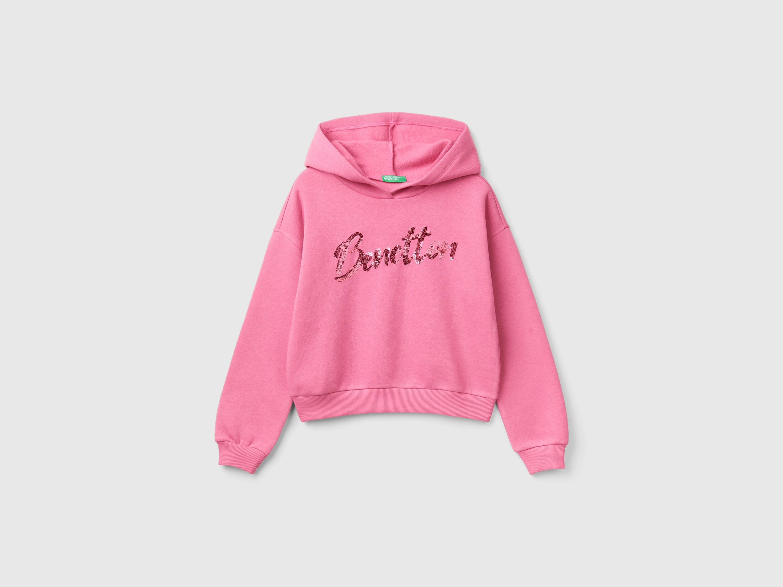 Girls hooded jumper clearance