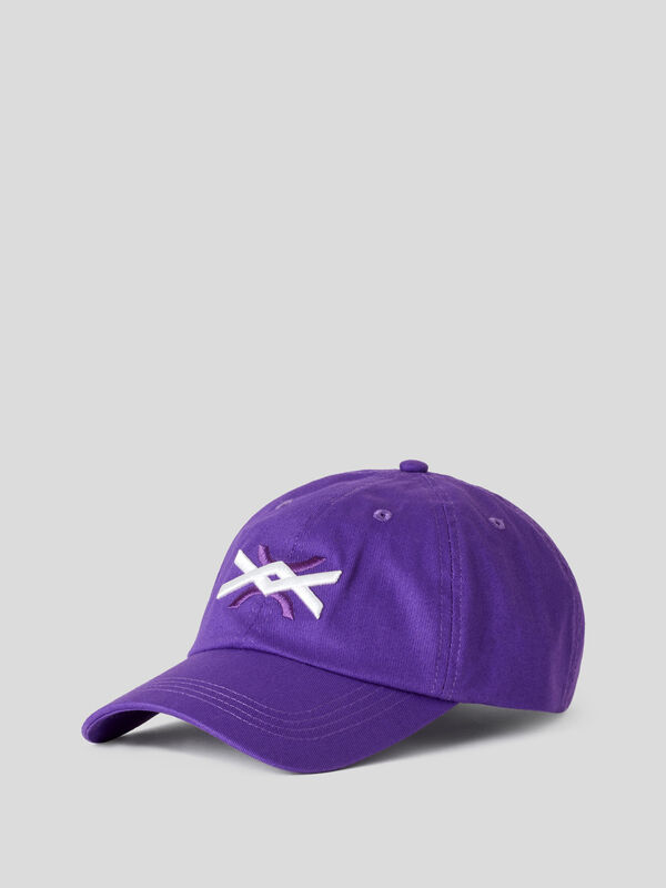Purple baseball cap
