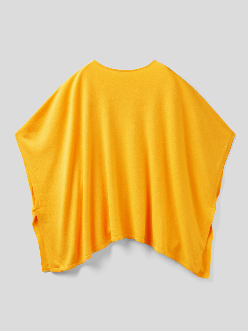 Poncho in wool and cashmere blend image number 1