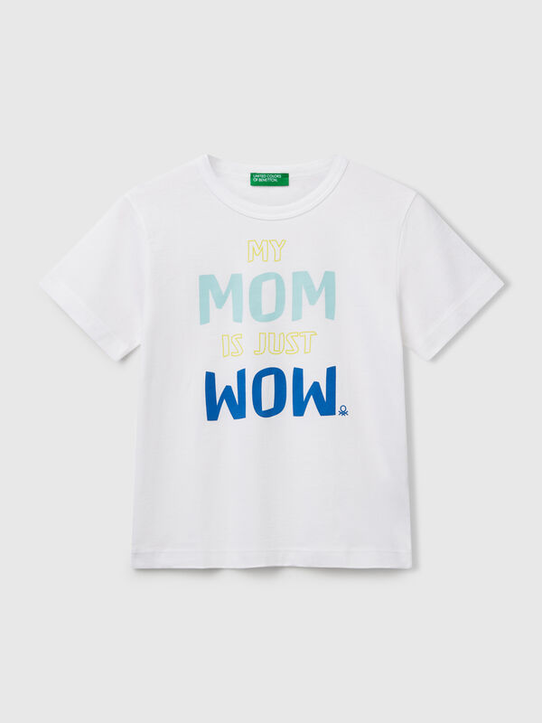 Camiseta de algodón orgánico con estampado Niño