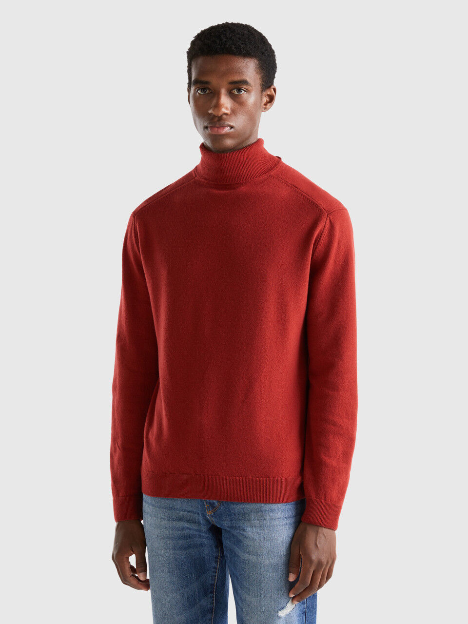 Men s High Neck Sweaters New Collection 2024 Benetton