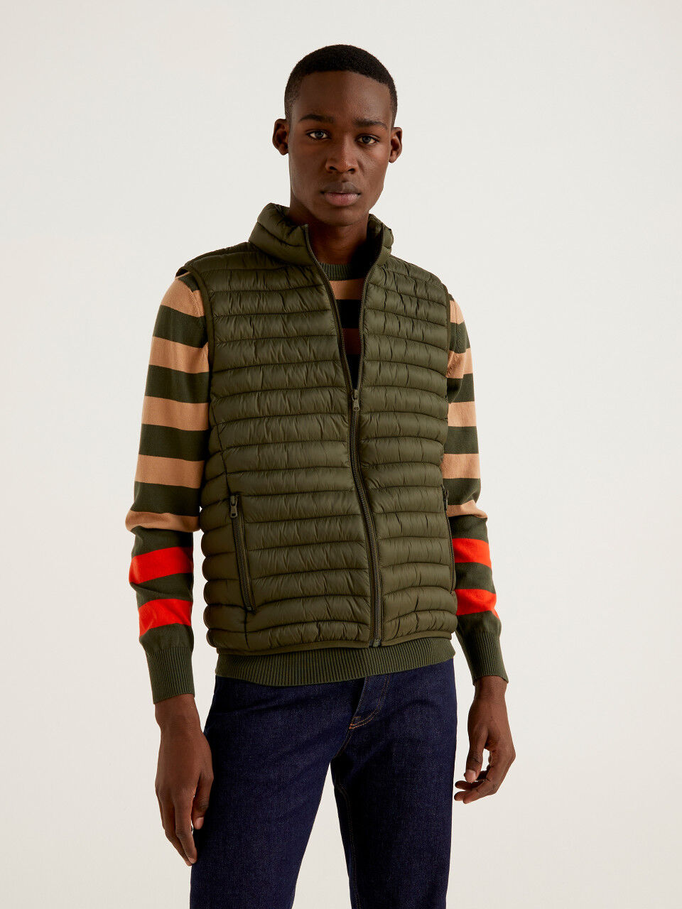 Puffer jacket sale mens sleeveless