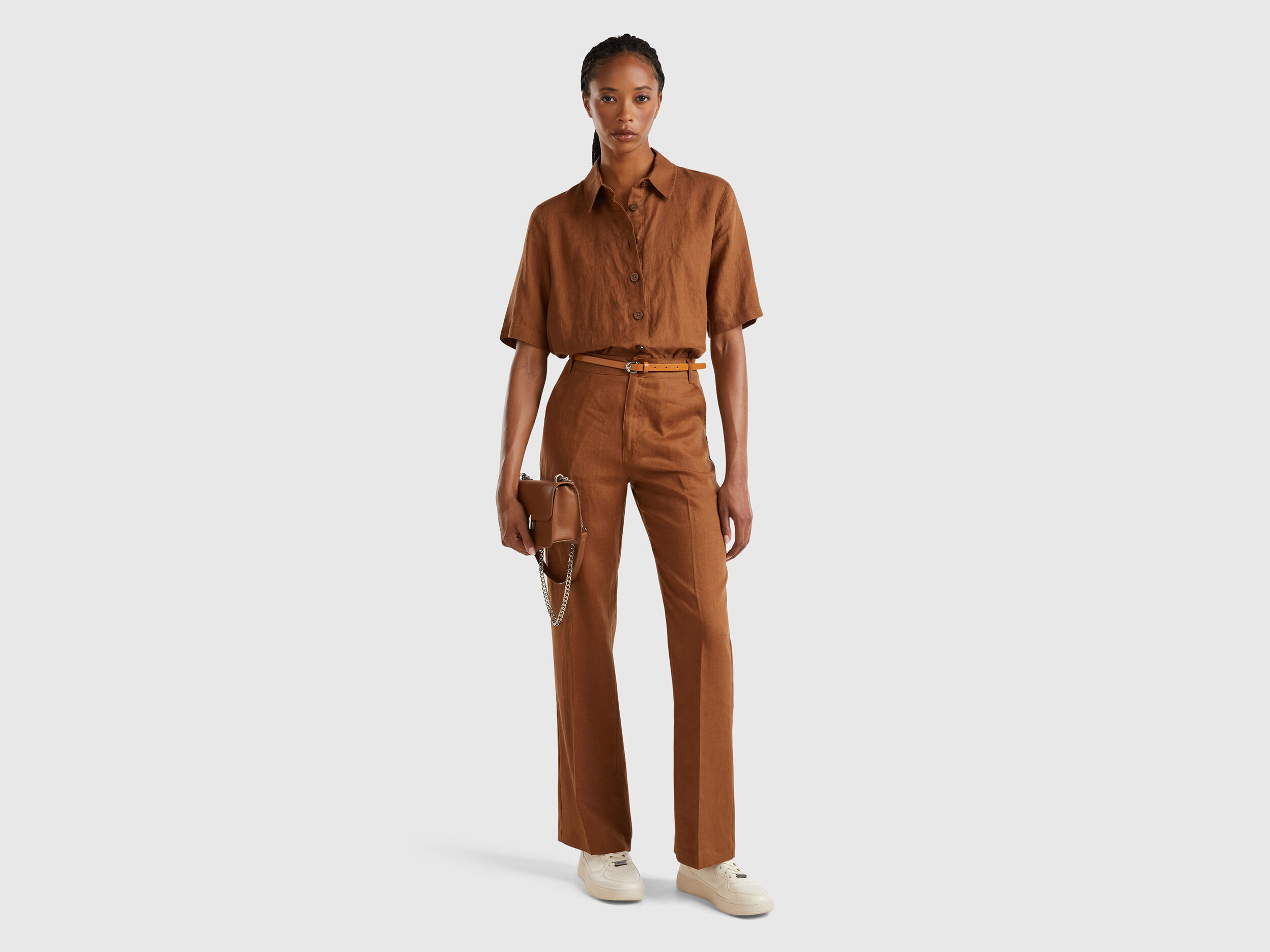 Pantaloni in lino benetton deals