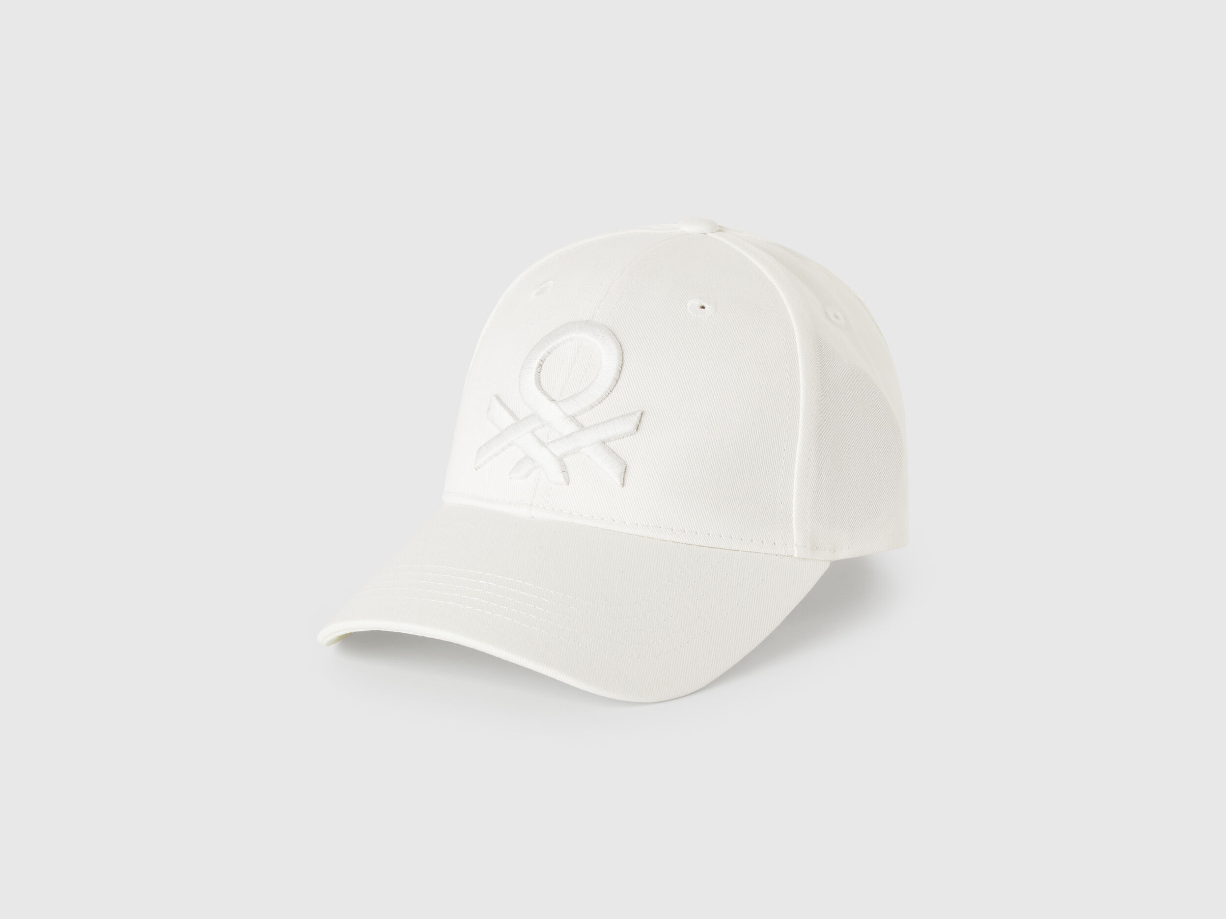 福袋特集 2025 embroidered with cap Baseball logo Benetton | White - 帽子