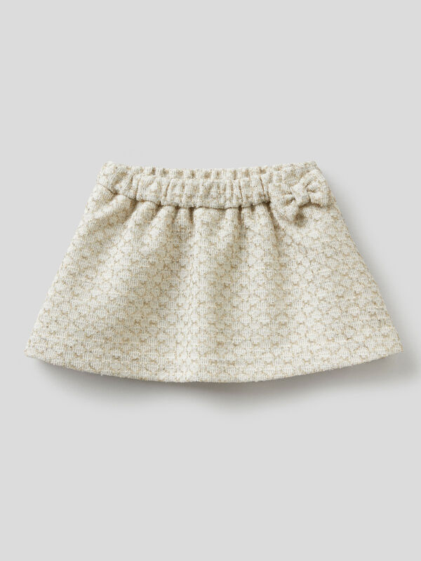 Skirt with lurex and bow New Born (0-18 months)
