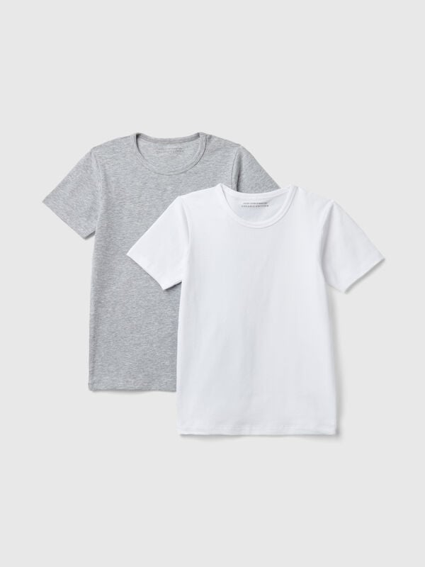 Two t-shirts in stretch cotton Junior Boy