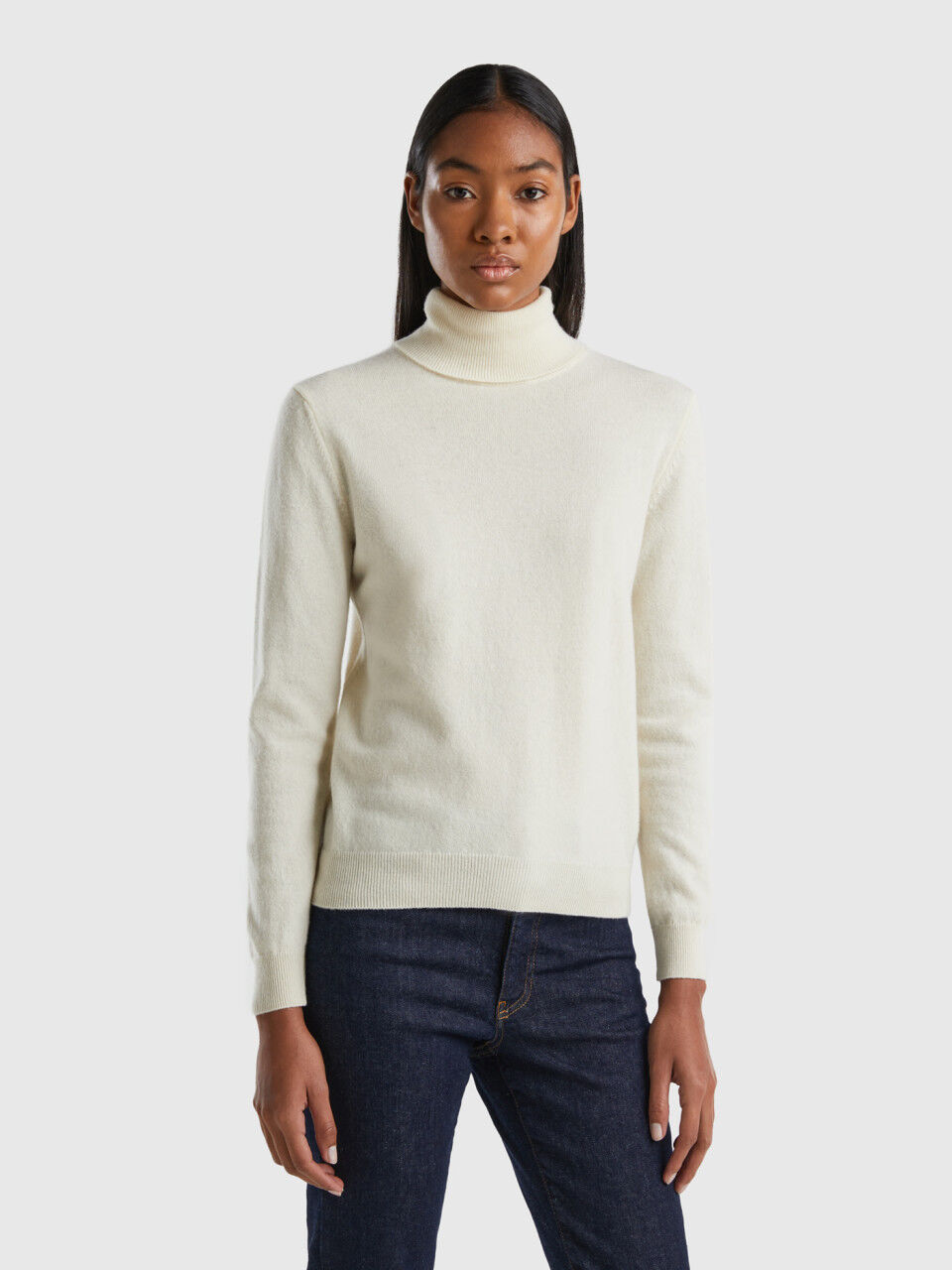 High neck cheap sweater women