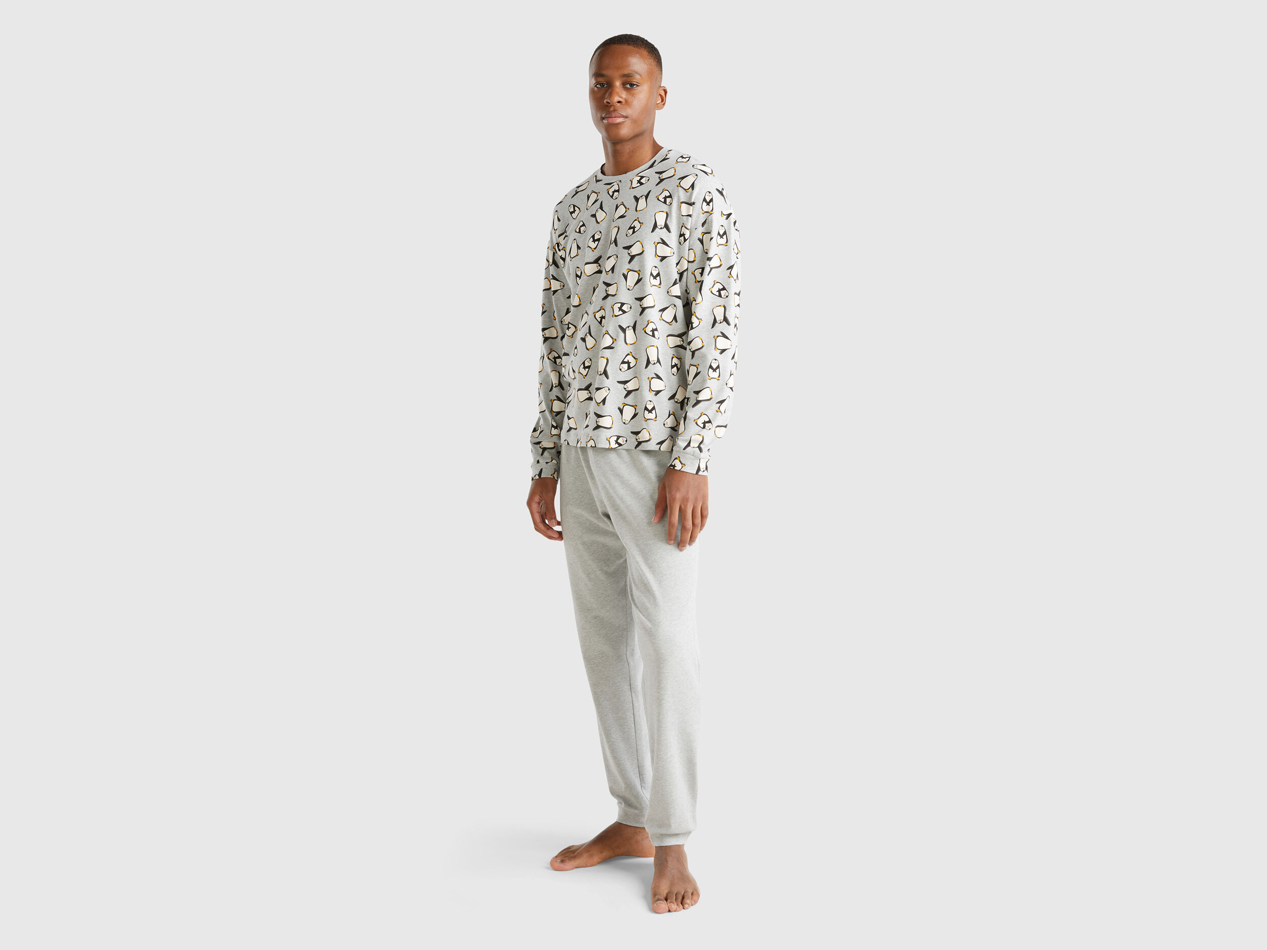 Pyjamas with penguin print Gray Benetton