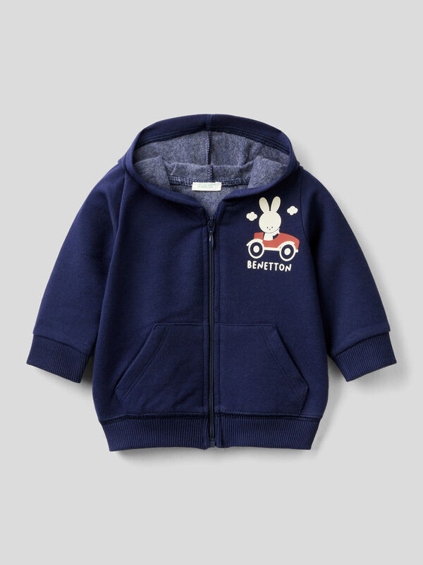 Hoodie with print on the pocket New Born (0-18 months)
