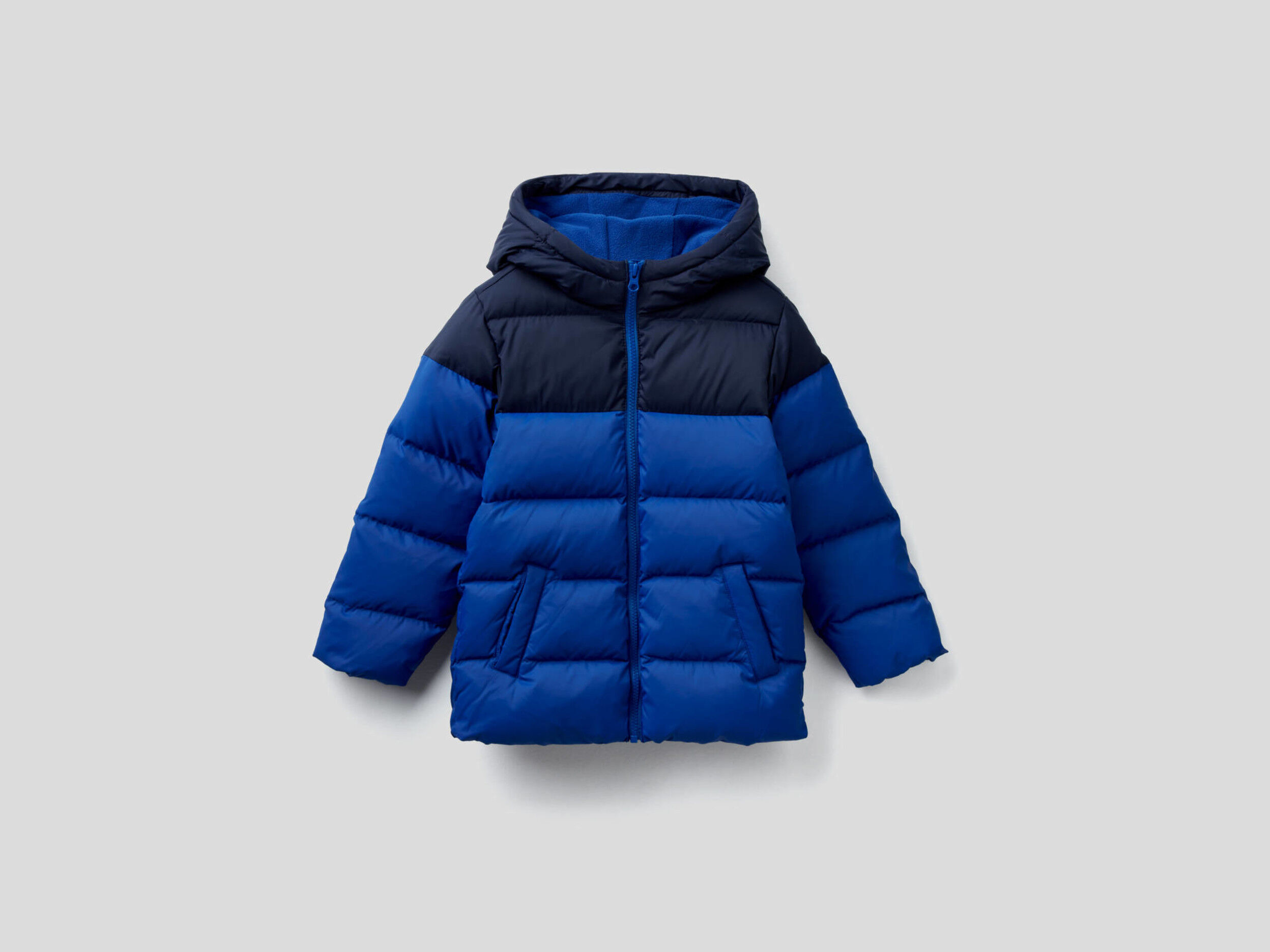 Two tone puffer jacket sales