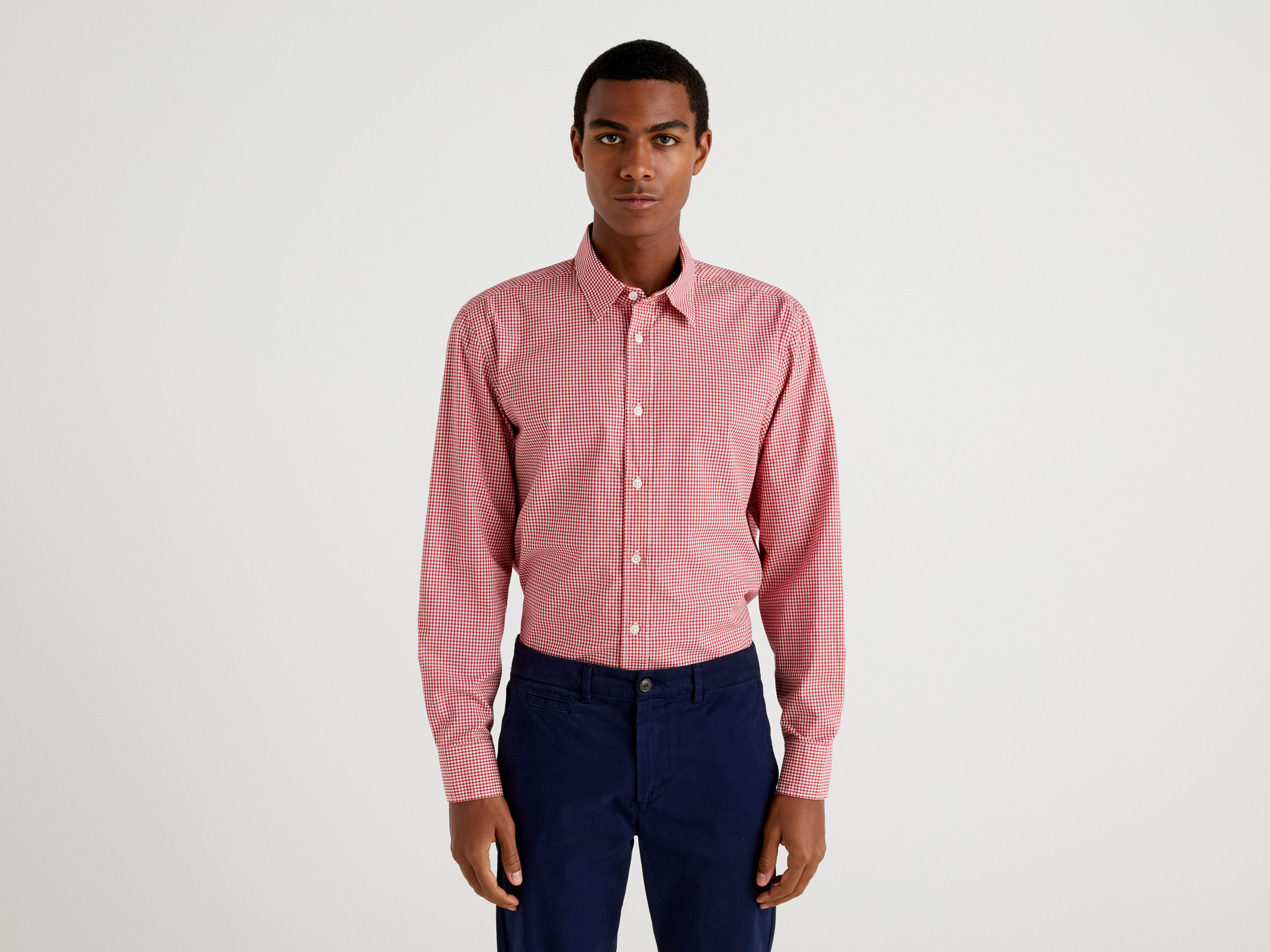 Pink checkered shirt mens online