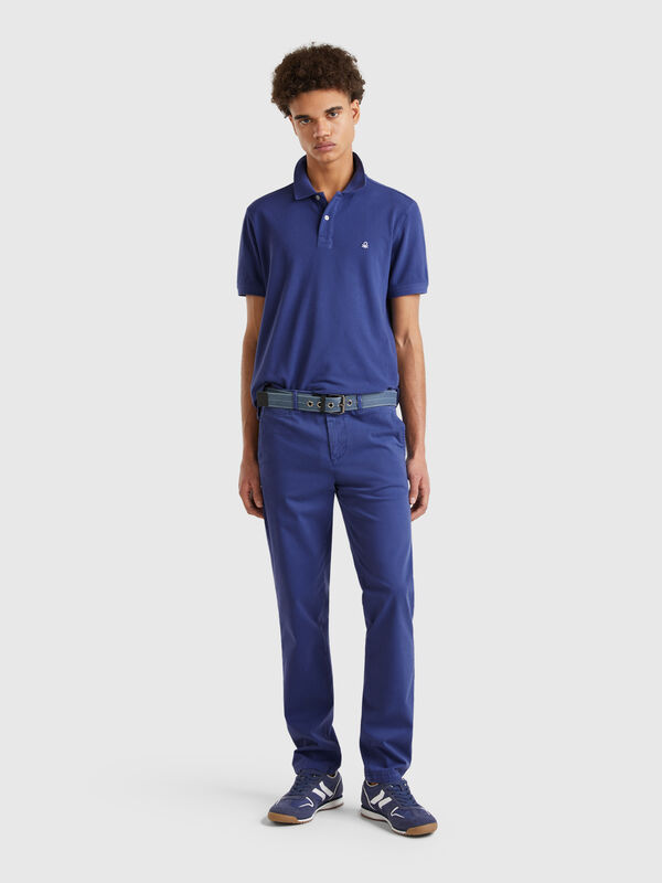 Chinos azules slim fit Hombre