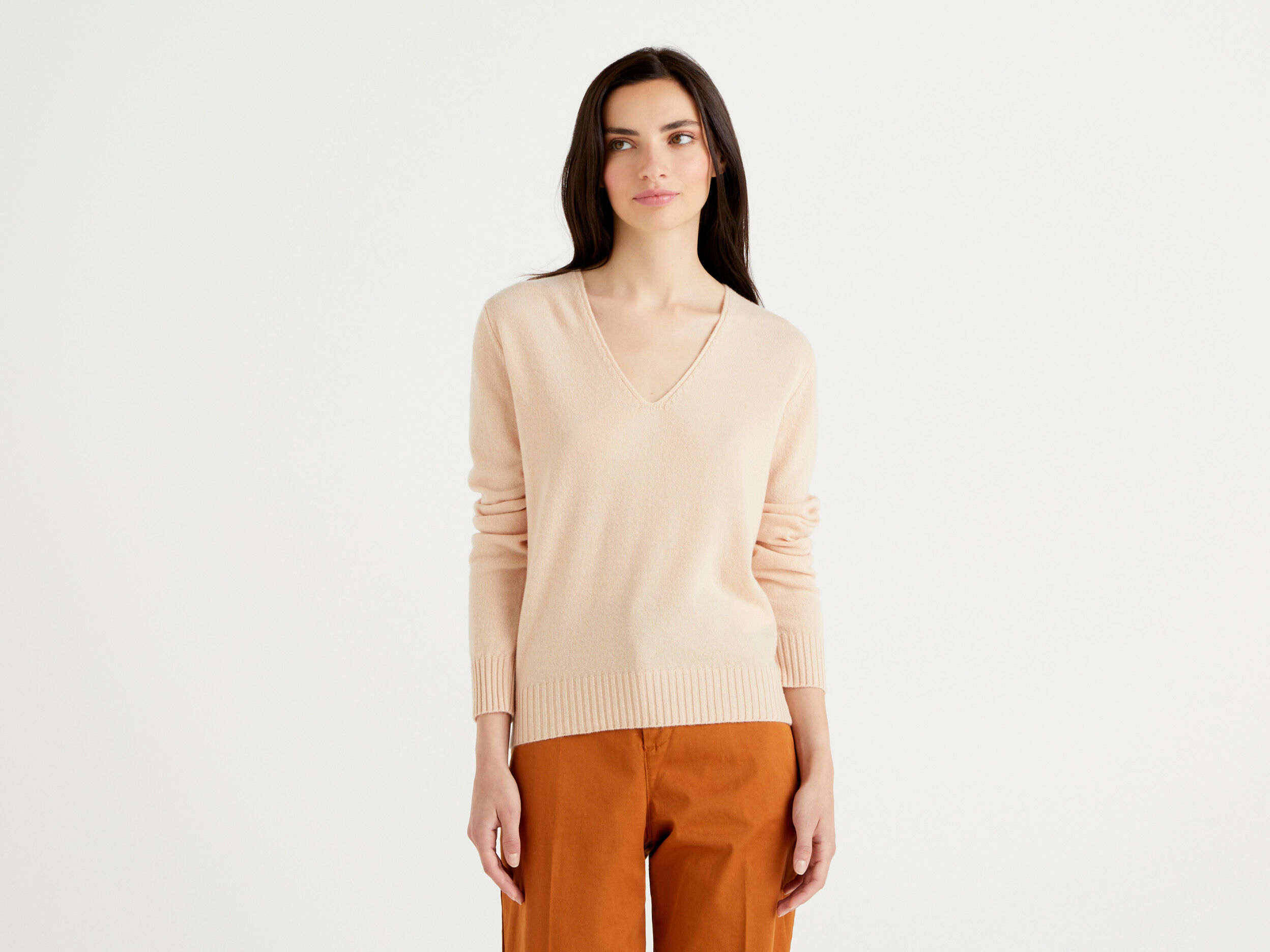 Benetton v hotsell neck sweater