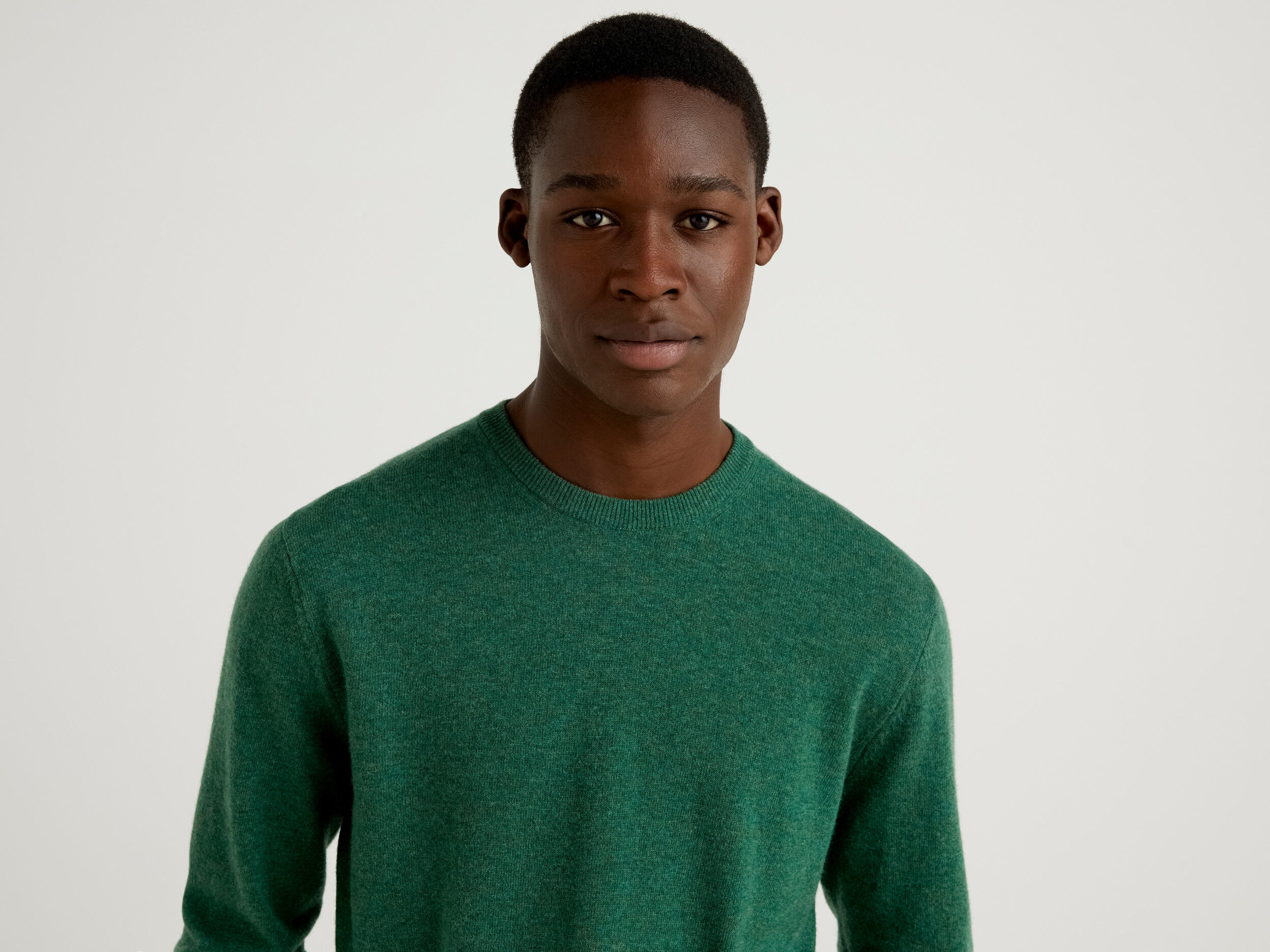 Dark green sales crew neck jumper