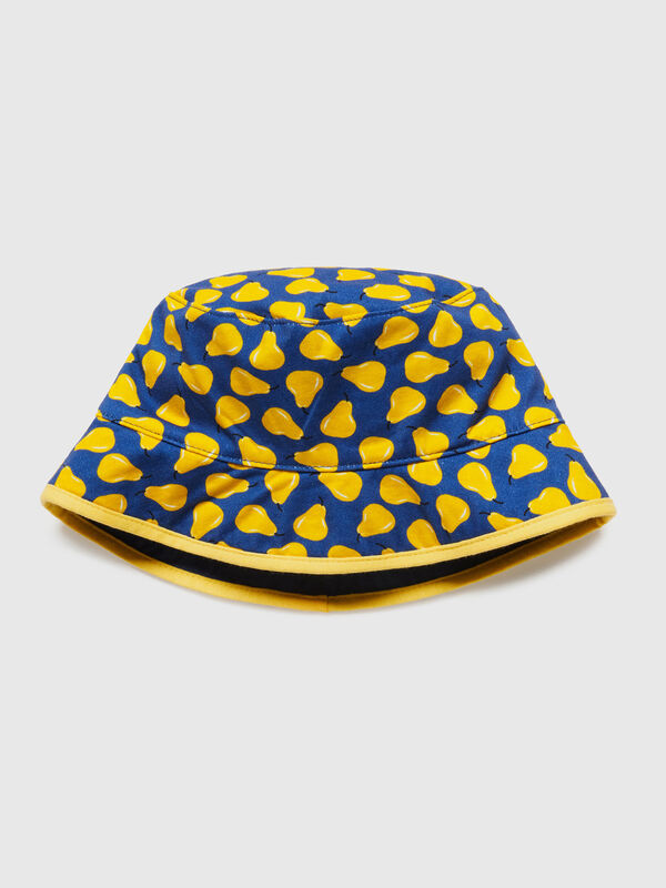 Blue hat with pear print Junior Boy