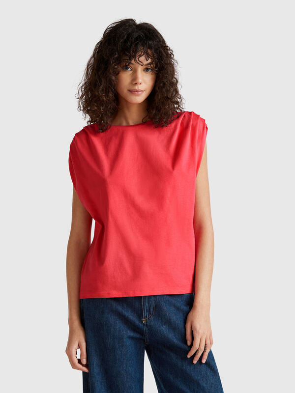 Camiseta sin mangas recta Mujer