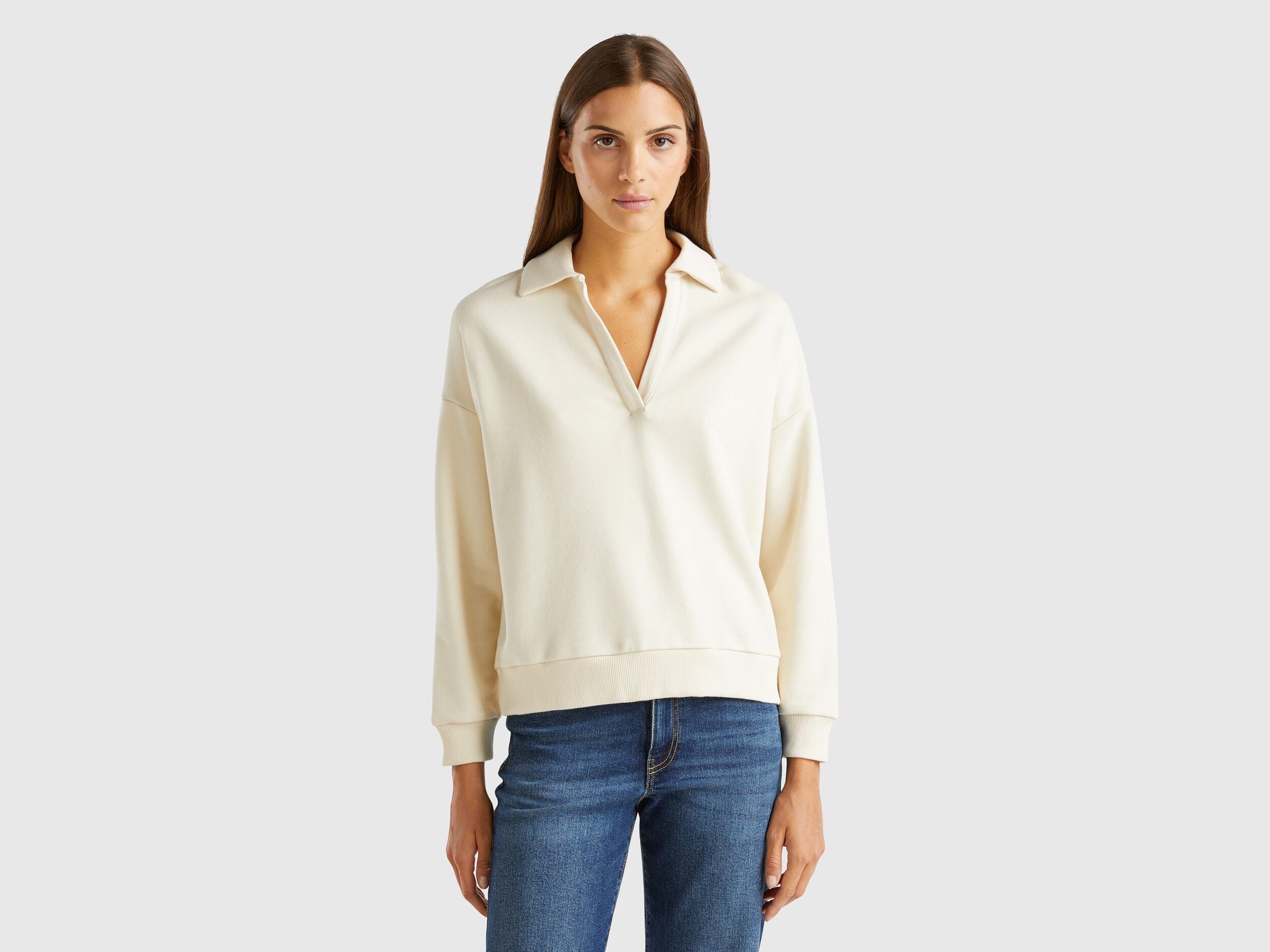 Women s Sweatshirts without hood Collection 2024 Benetton
