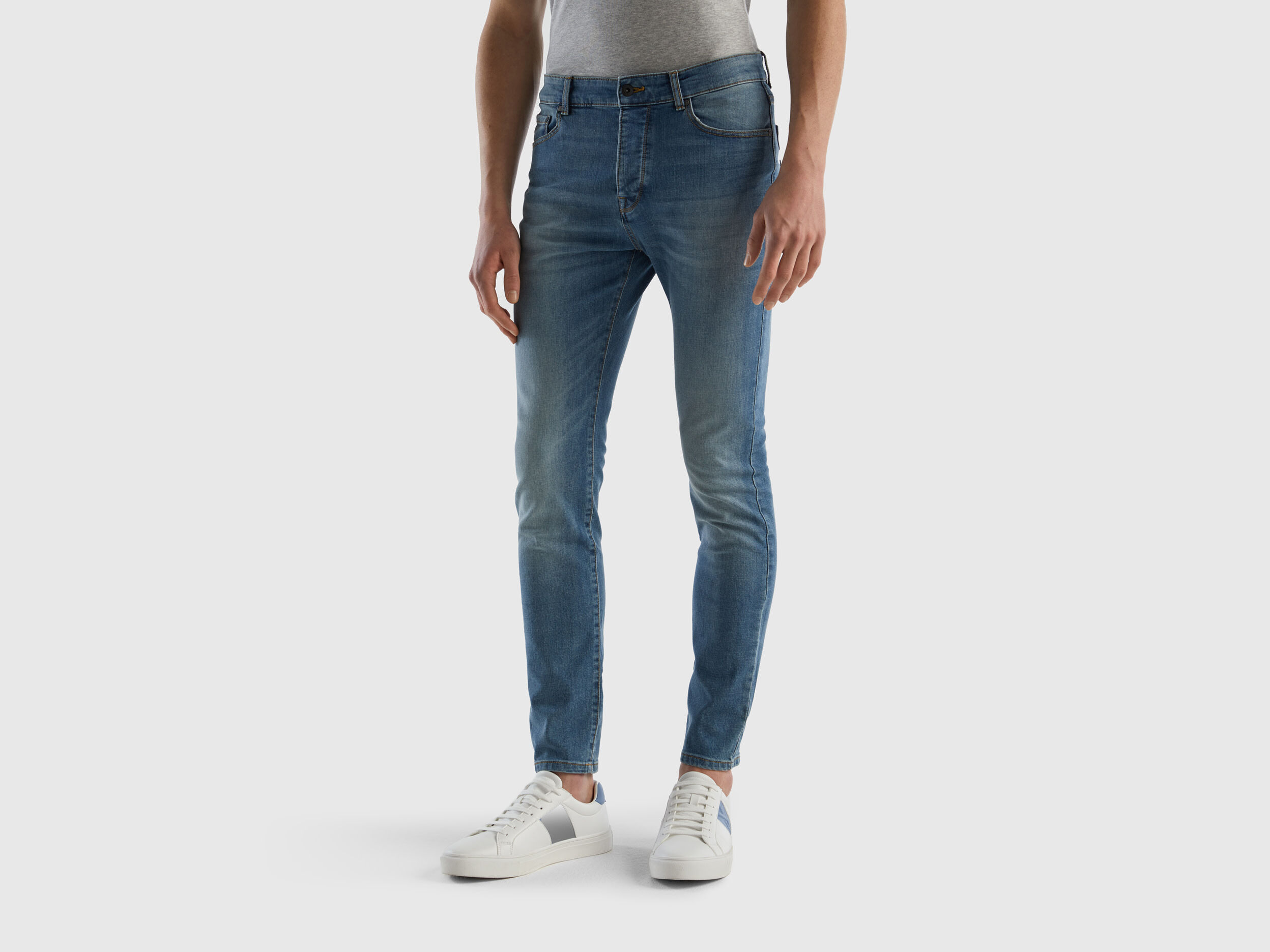 Skinny fit jeans Light Blue Benetton