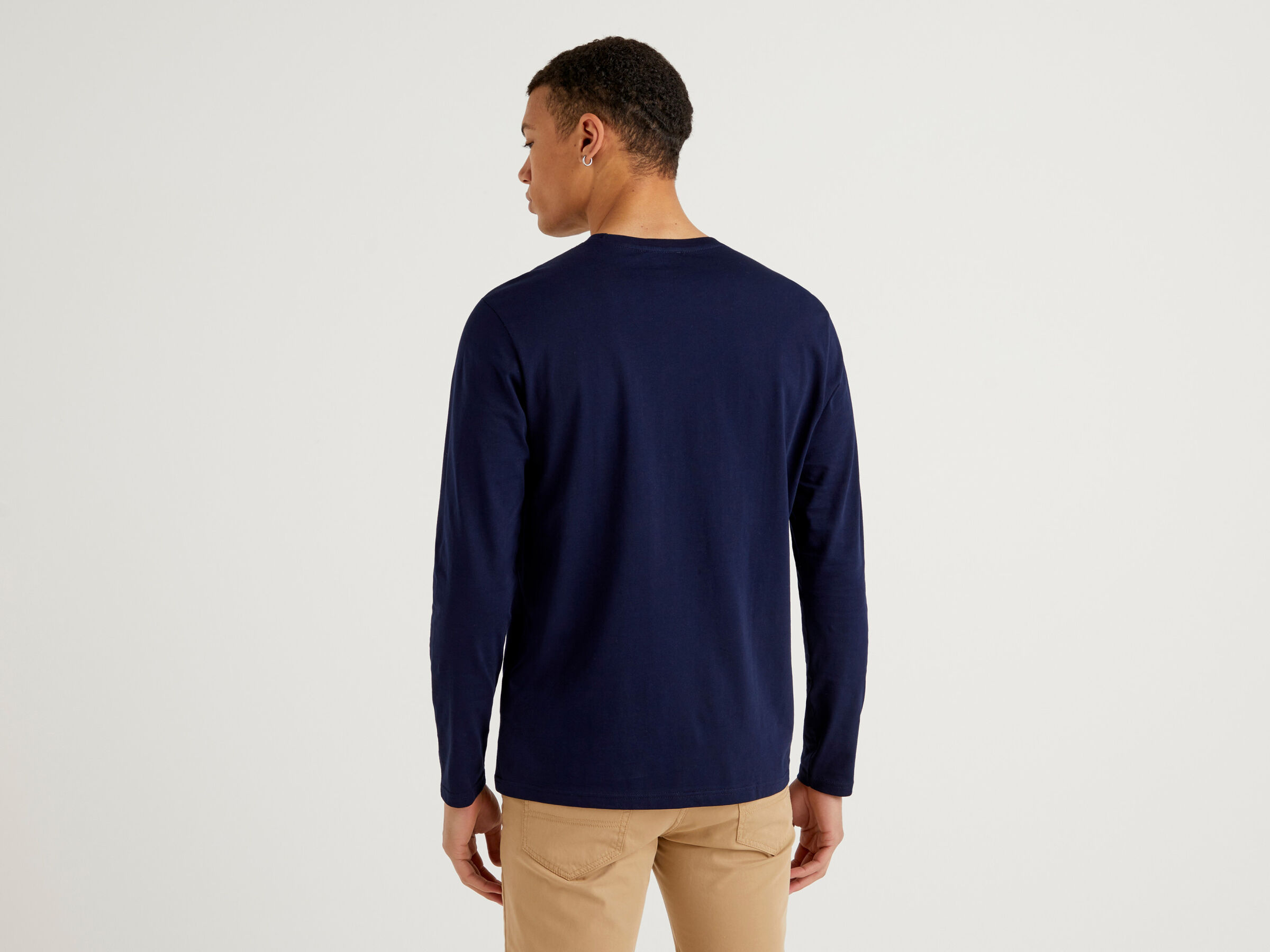 Long sleeve pure cotton t-shirt image number 2
