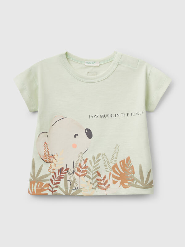 Boxy fit t-shirt with print New Born (0-18 months)