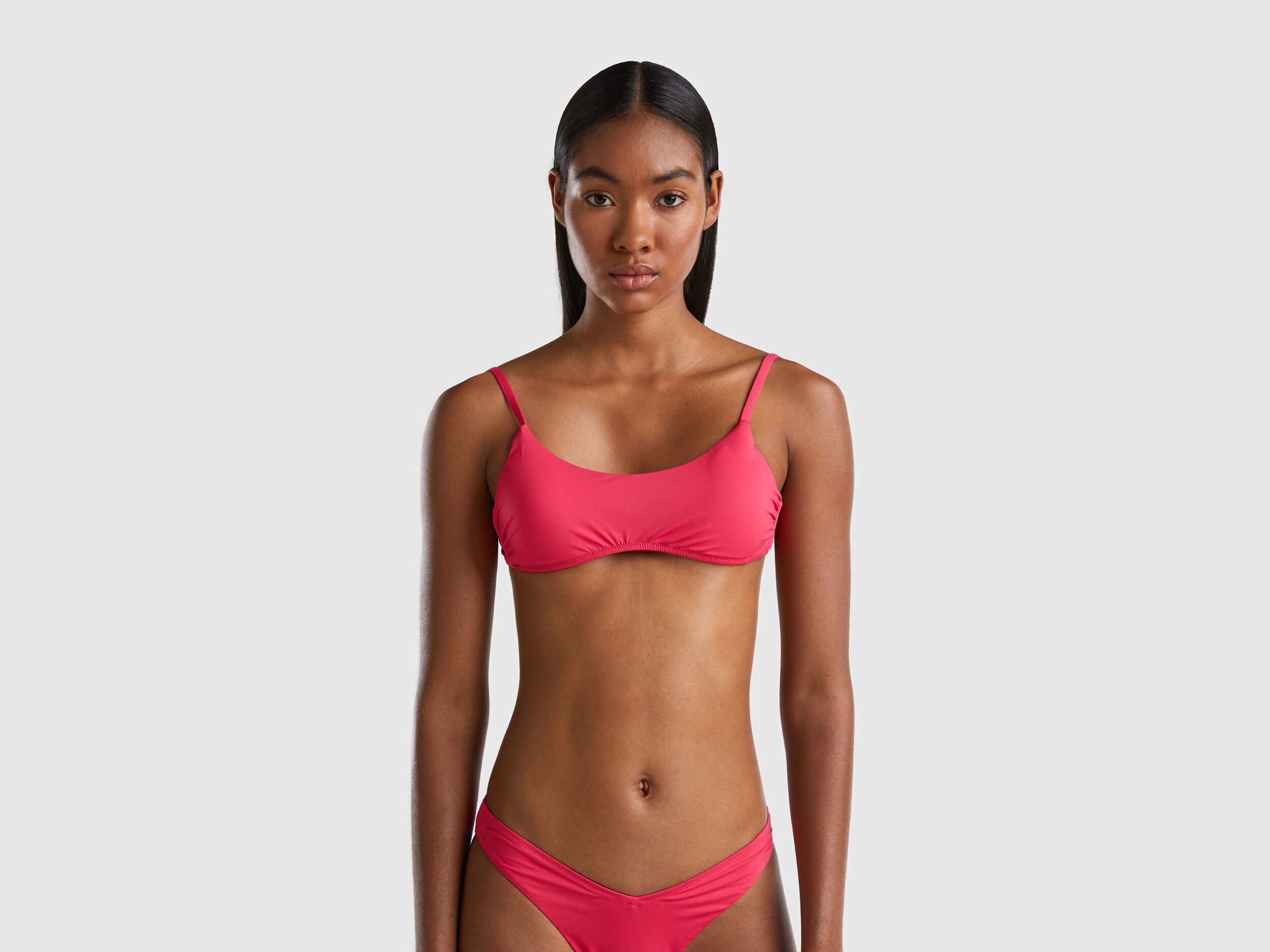 Swimsuit top in ECONYL Fuchsia Benetton