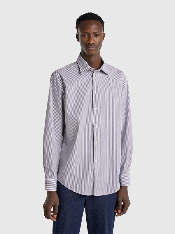 Camisa de rayas de algodón Hombre