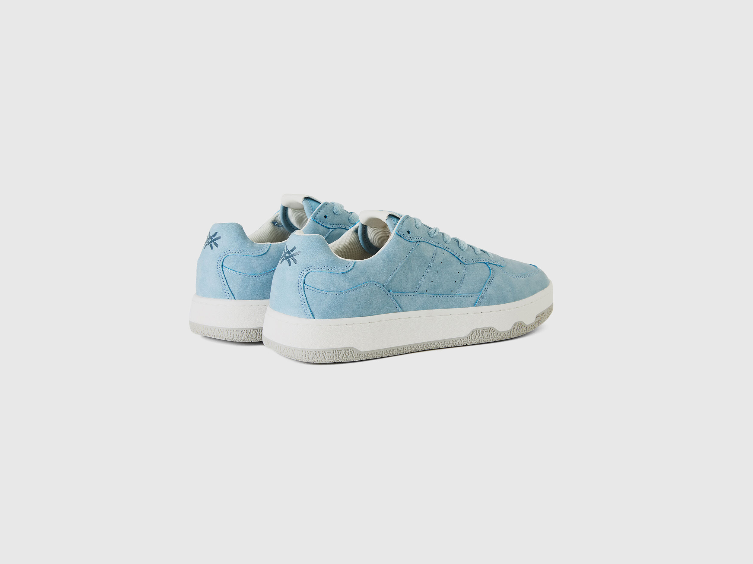 Light blue low top canvas sneakers Light Blue Benetton