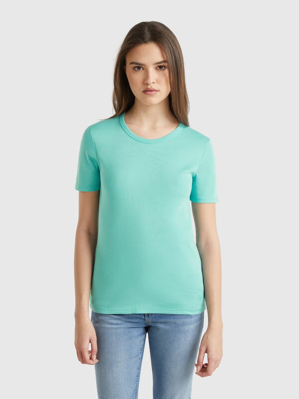 Camiseta de algodón de fibra larga Mujer