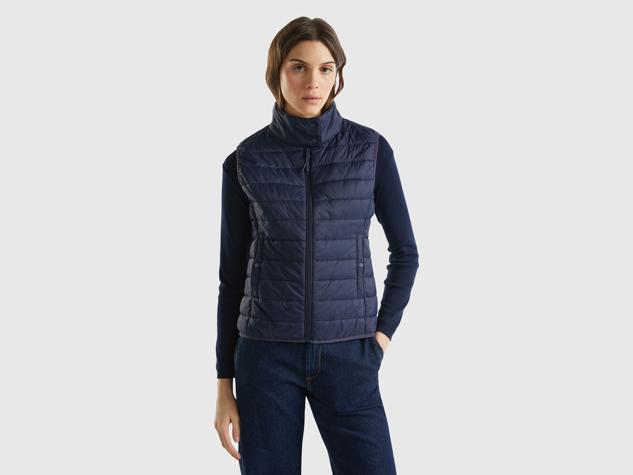 Women's sleeveless puffer vest cheap