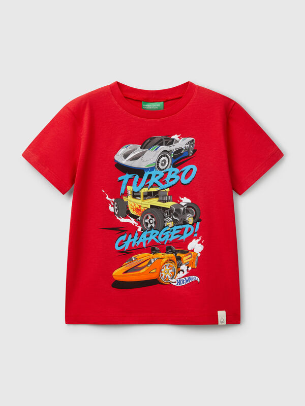 Camiseta de algodón Hot Wheels Niño