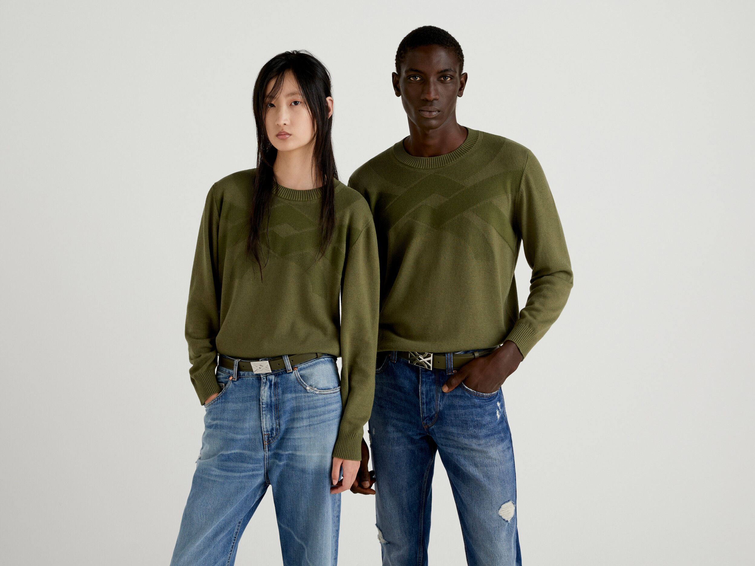 Military green sweater shop