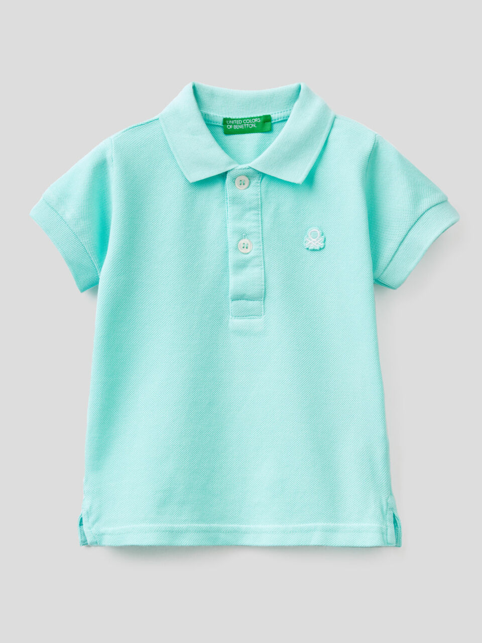 Short sleeve polo in organic cotton image number 1