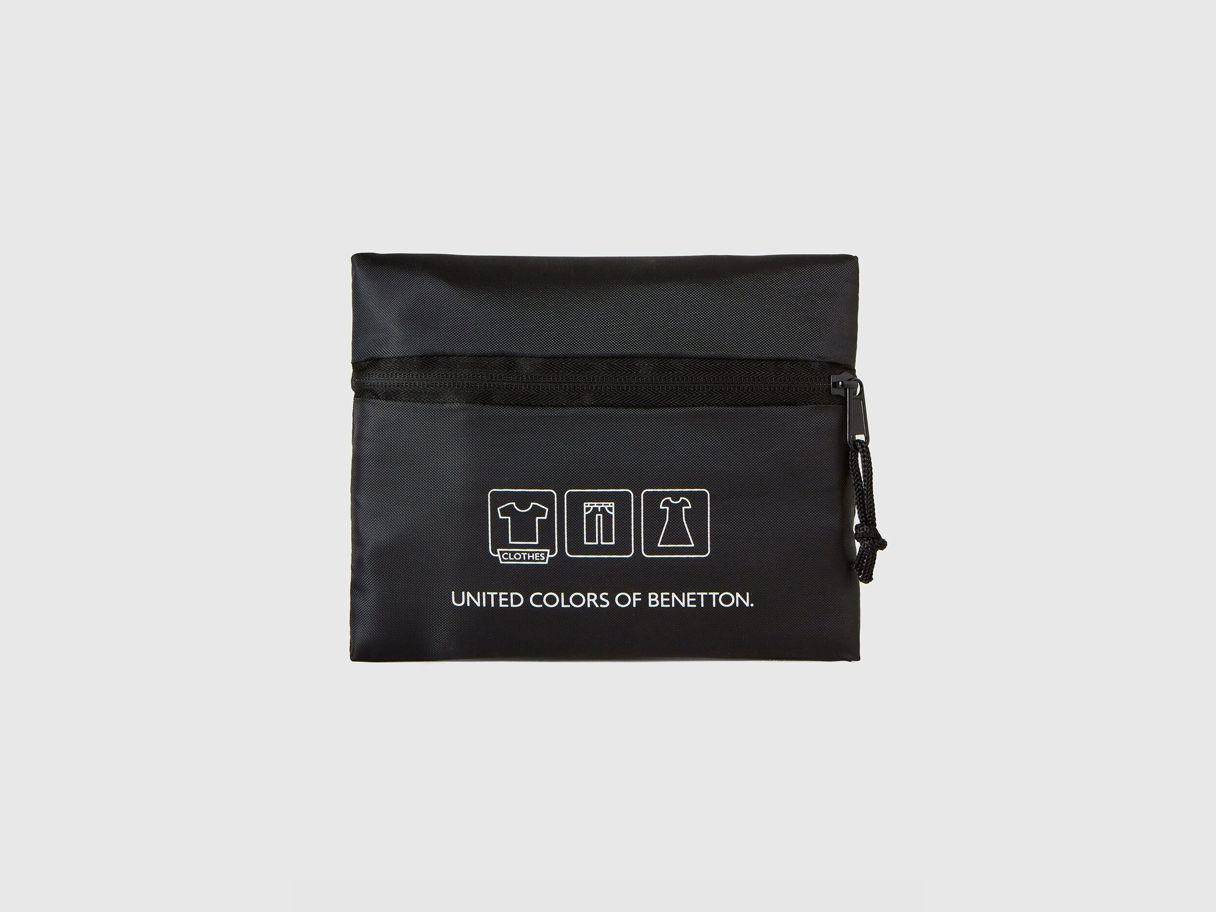 Bolsa de viaje negra Negro Benetton